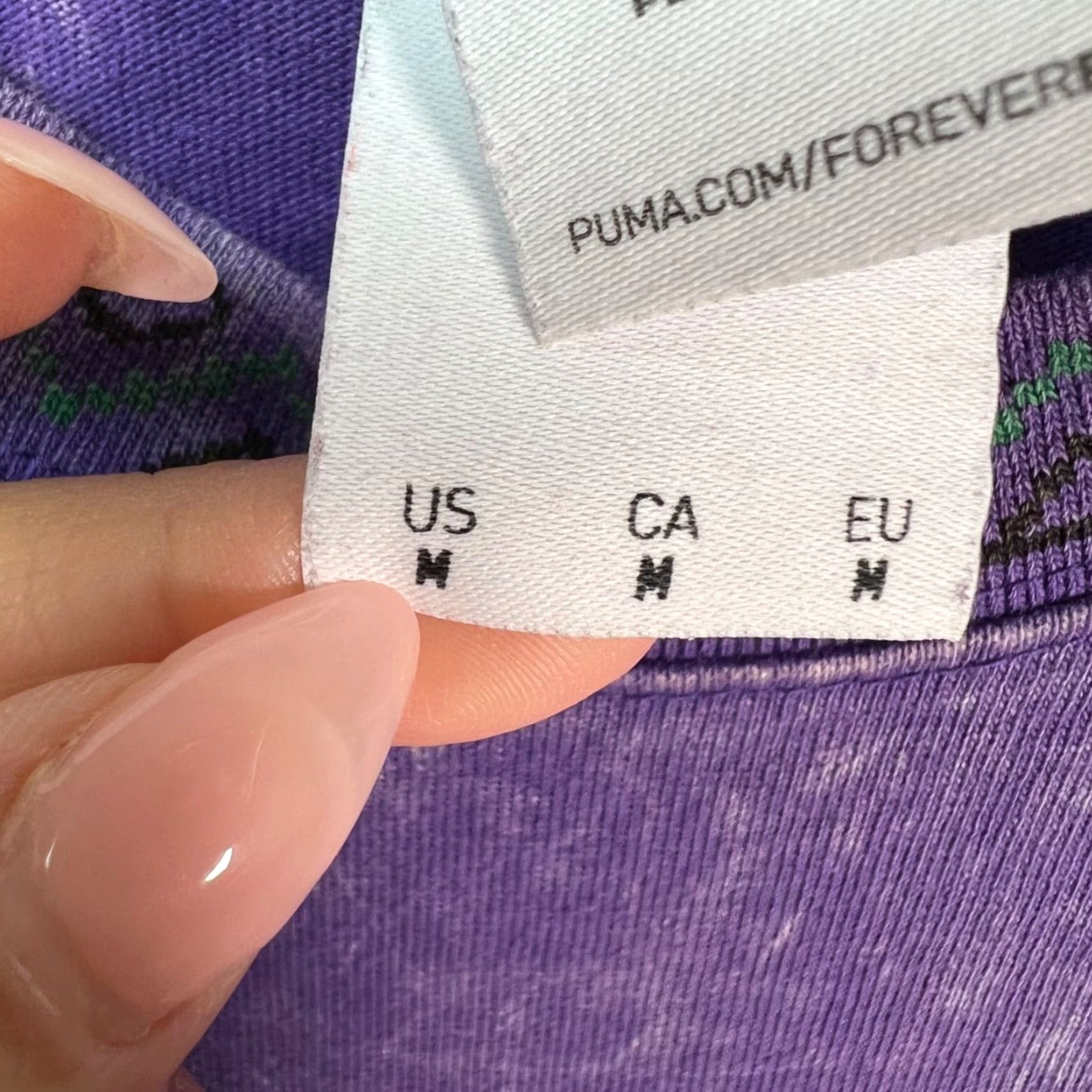 Puma Puma Perks And Mini Purple Tie-Dye T-Shirt Size Medium Mens Regular Short Sleeve Crew Neck Cotton 2020s Summer Spring Size US M / EU 48-50 / 2 - 4 Thumbnail