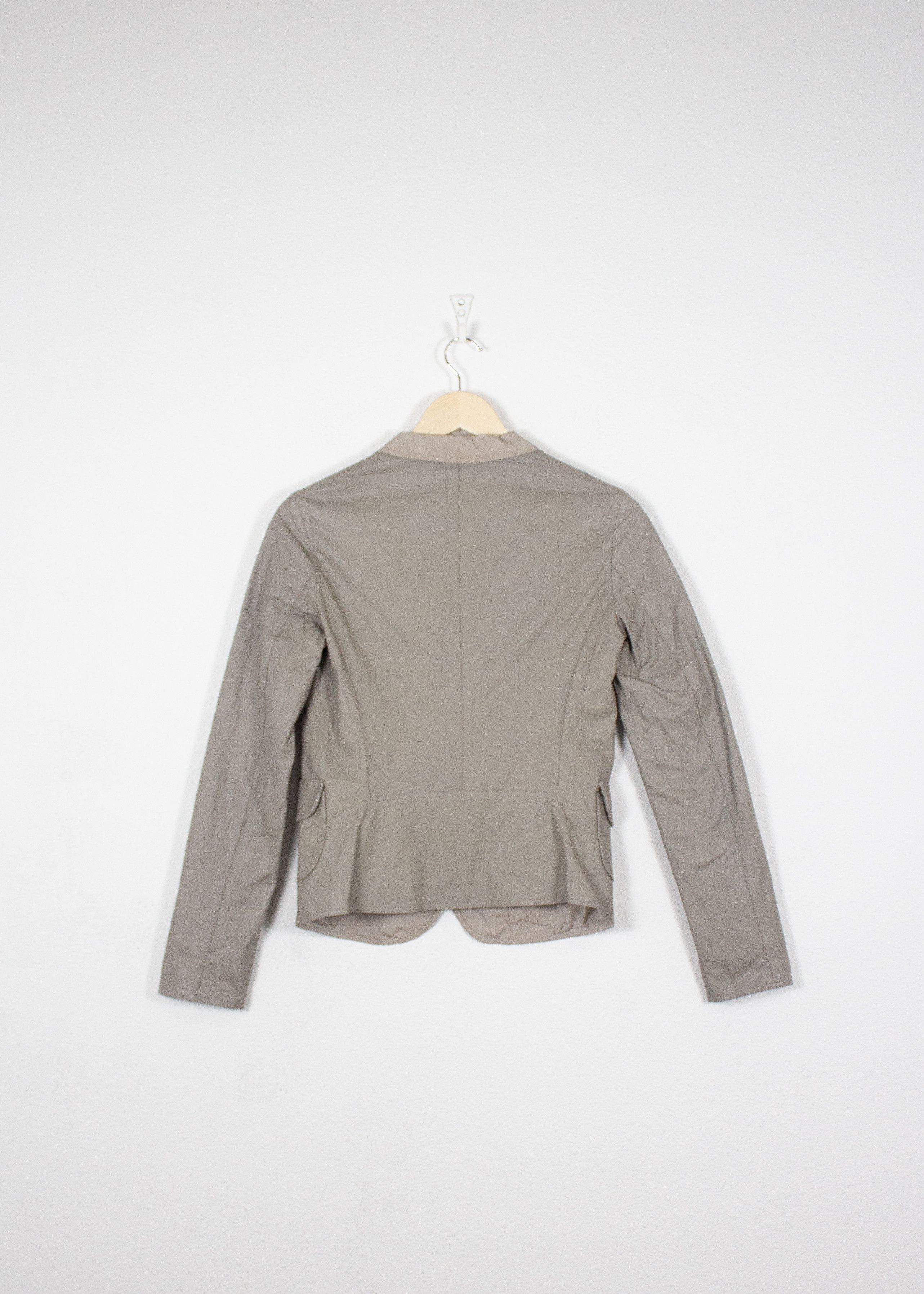 Jil Sander Jil Sander Reversible Leather-Nylon Blazer Jacket Y2K Size XXS / US 00 / IT 34 - 4 Thumbnail