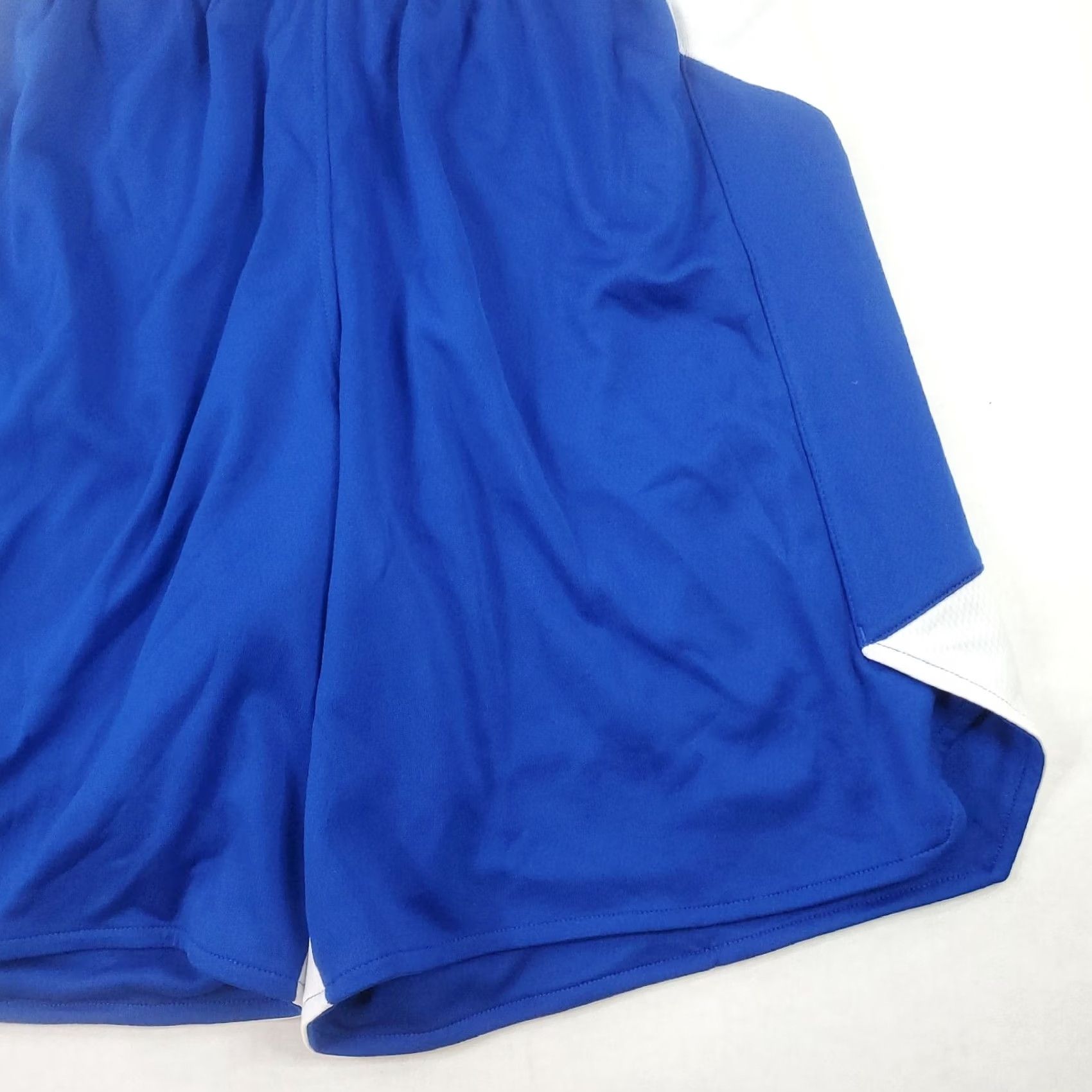 Adidas adidas Basketball Shorts Mens S Royal Blue White Drawstring Pockets Breathable Moisture Wicking Athletic Team Sports Shorts Regualr Fit Size US 29 - 4 Thumbnail