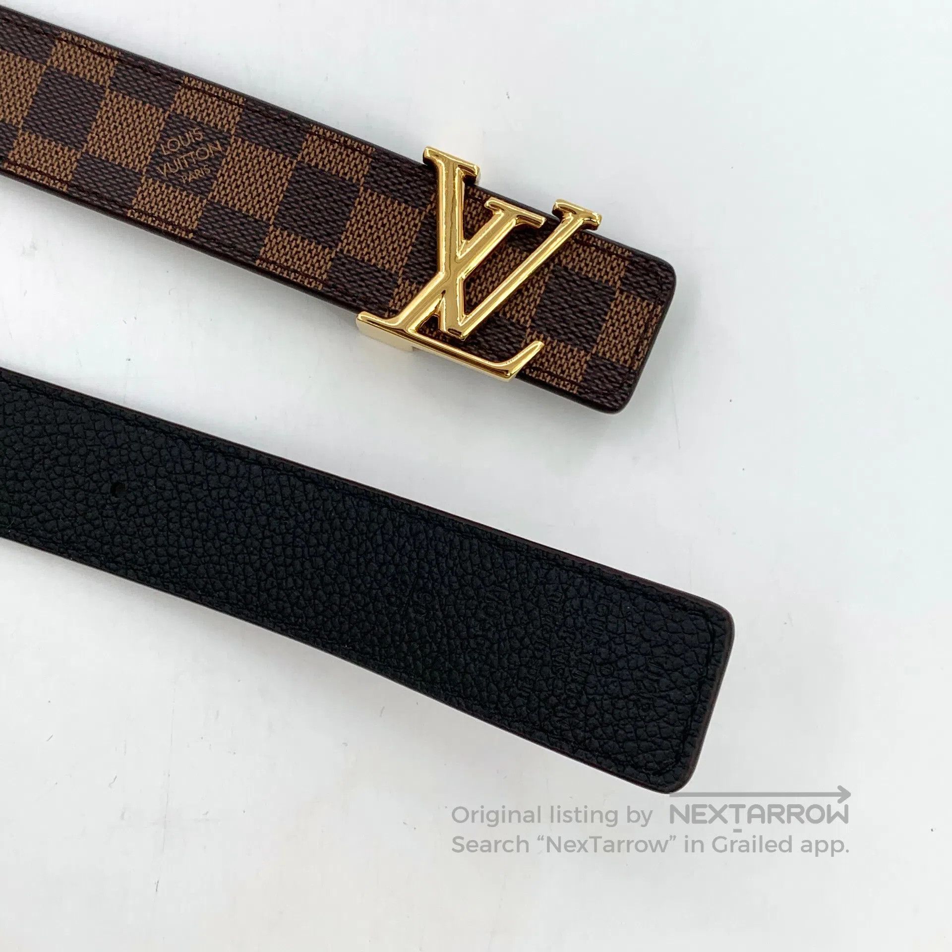 Louis Vuitton Louis Vuitton Dark Brown Checkerboard Smooth Buckle Leathe Size ONE SIZE - 5 Thumbnail