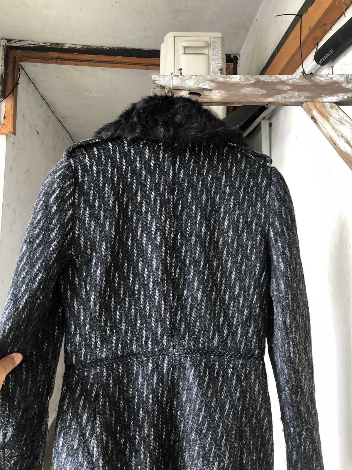 Armani Exchange Armani Exchange Collection Glen Plaid Wool Winter Coat Size XS / US 0-2 / IT 36-38 - 11 Thumbnail