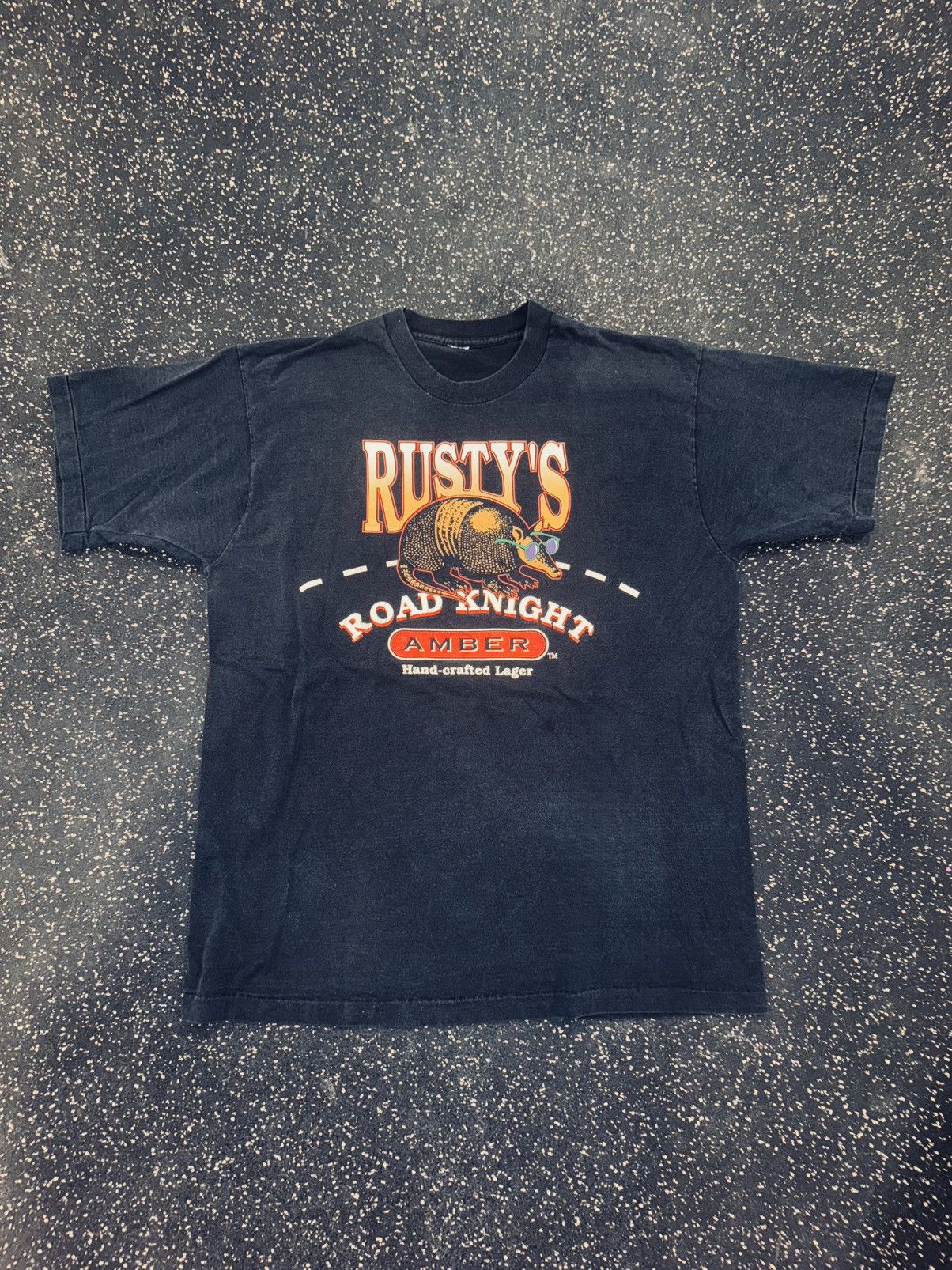 Vintage Vintage Single Stitch Rusty’s Road Knight Amber Lager Tee Size US XL / EU 56 / 4 - 1 Thumbnail