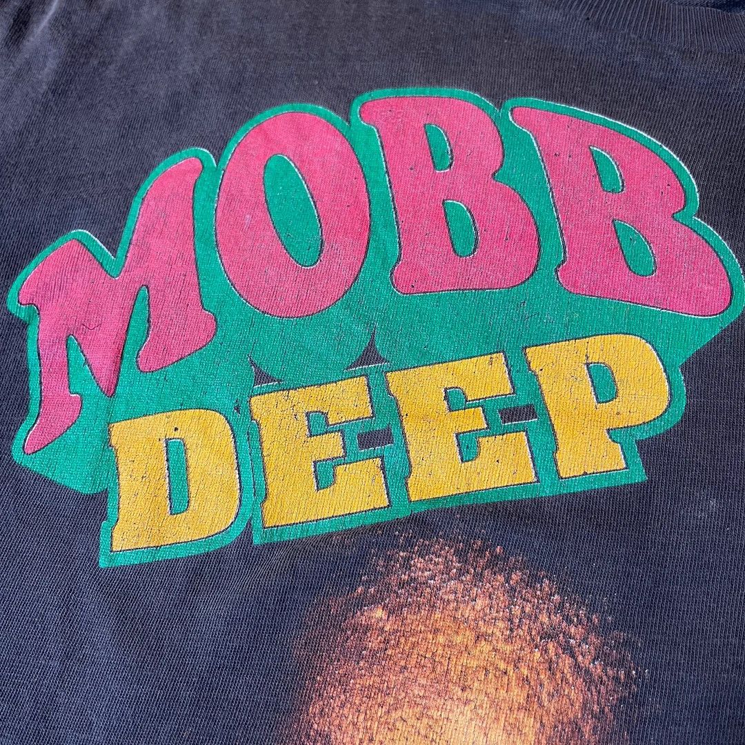 Vintage MOBB DEEP「SHOOK ONES」XL 1995 RAP TEE Size US XL / EU 56 / 4 - 4 Thumbnail