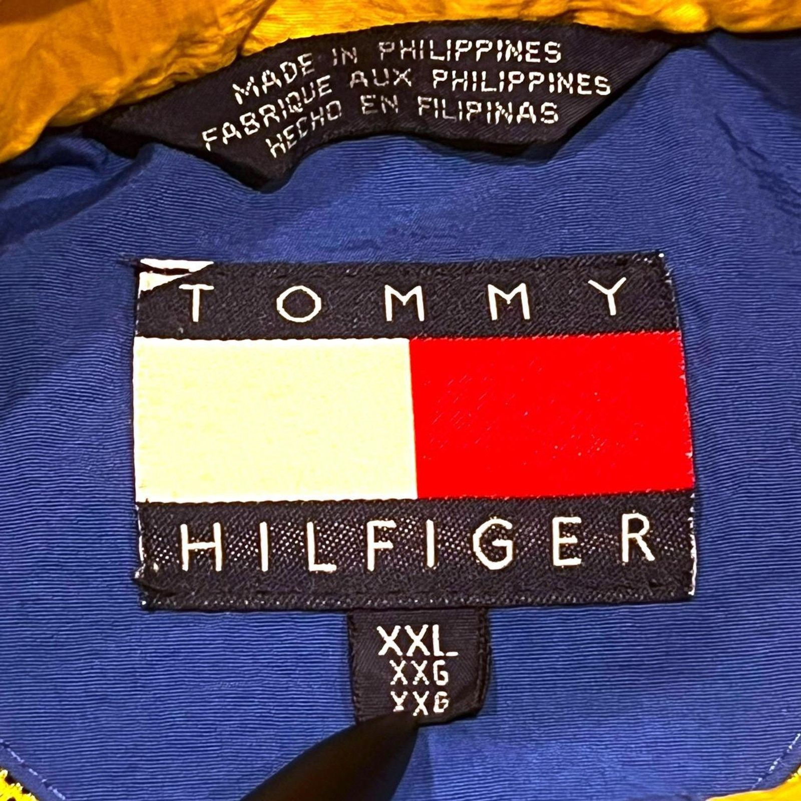 Tommy Hilfiger Tommy Hilfiger Vintage Blue Windbreaker w Patch of Flag Logo Size US XXL / EU 58 / 5 - 4 Thumbnail