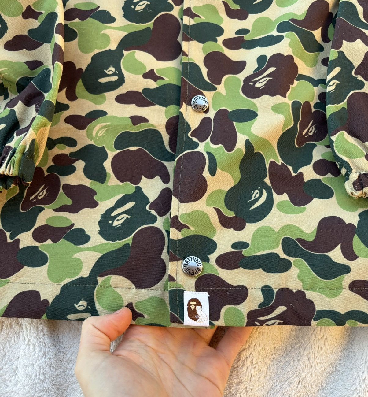 Bape × October's Very Own Bape x OVO Green Camo Coach Jacket Size US L / EU 52-54 / 3 - 2 Thumbnail