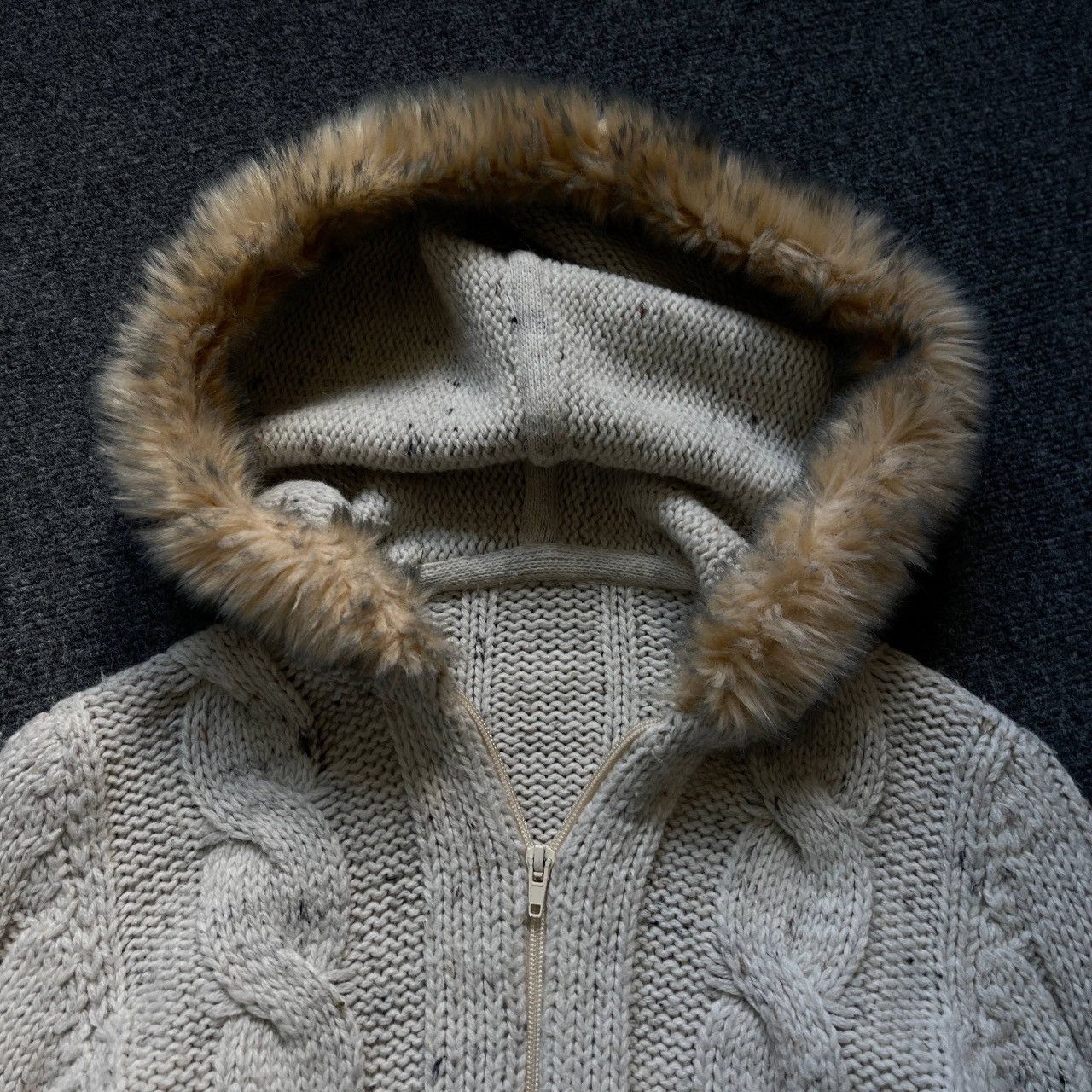 If Six Was Nine VTG Women’s Zip Hoodie With Faux Fur Size 48 Custom Hand Mad Size XL / US 12-14 / IT 48-50 - 10 Thumbnail