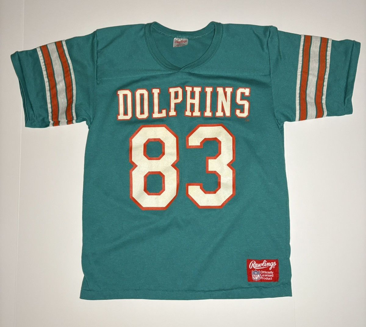 NFL Miami Dolphins vintage Rawlings cotton blend jersey sz Small Size US S / EU 44-46 / 1 - 3 Thumbnail