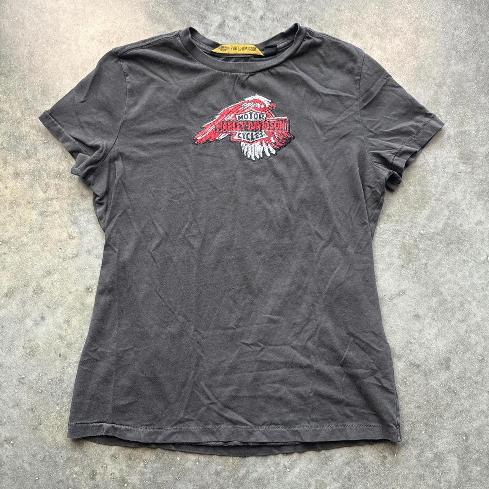 Harley Davidson Grey Harley Davidson Short Sleeve Womens T-shirt Size US S / EU 44-46 / 1 - 1 Thumbnail