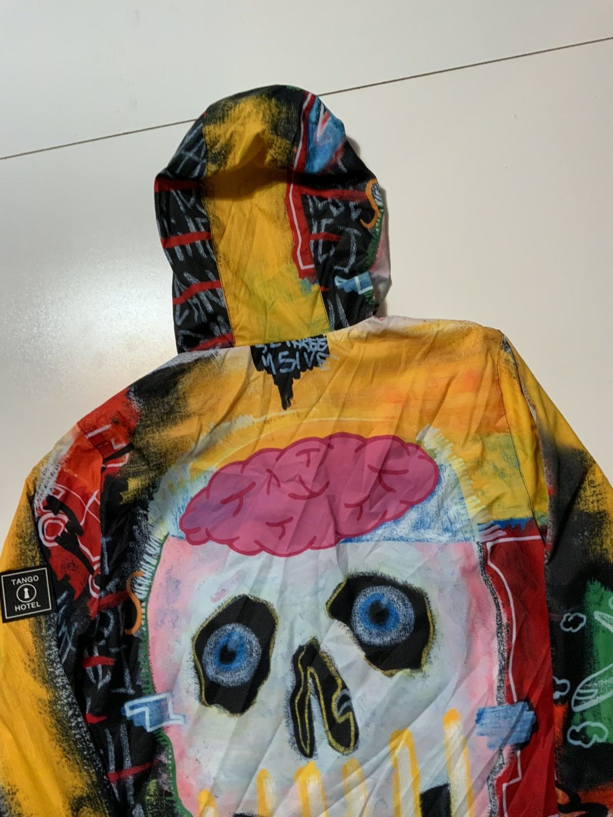 Other Tango Hotel I Want My Roses Skull Windbreaker Zip AOP Jacket Size US M / EU 48-50 / 2 - 4 Thumbnail