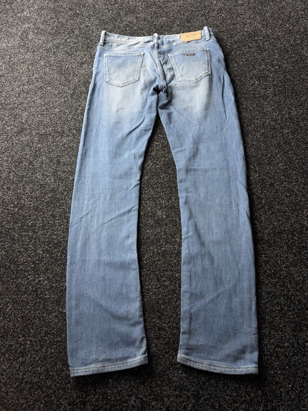 Armani Exchange Vintage 00s Emporio Armani Italy Y2K Distressed Jeans W30 Size US 30 / EU 46 - 10 Thumbnail