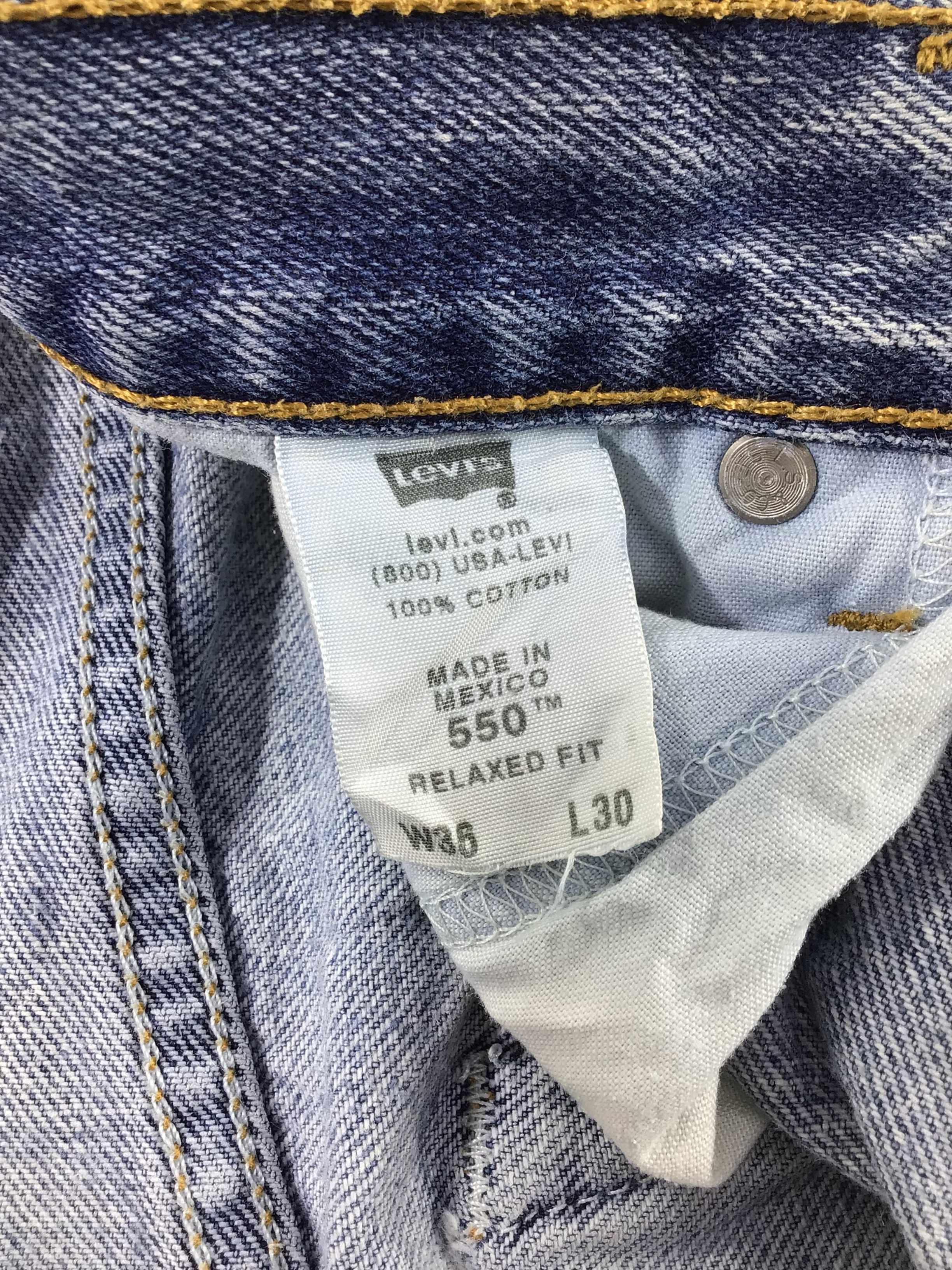 Levi's Vintage Light Wash Levis Jeans Lot 550-J863 Size US 35 - 10 Thumbnail