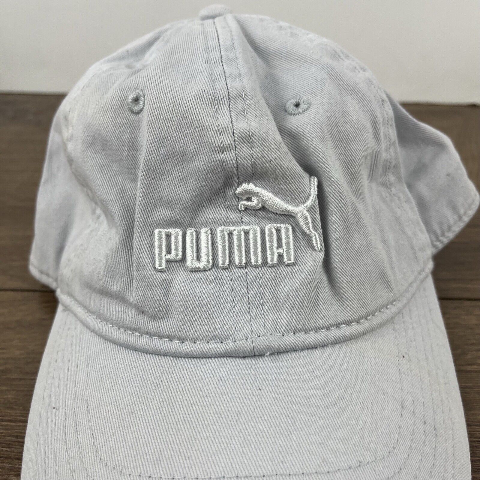 Puma PUMA White Gray Hat PUMA Hat White Adjustable Hat White Adul Size ONE SIZE - 8 Thumbnail