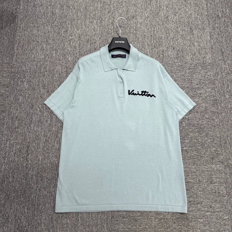 Louis Vuitton Louis Vuitton Logo Knitted Polo Shirt- DMC Size US M / EU 48-50 / 2 - 1 Thumbnail