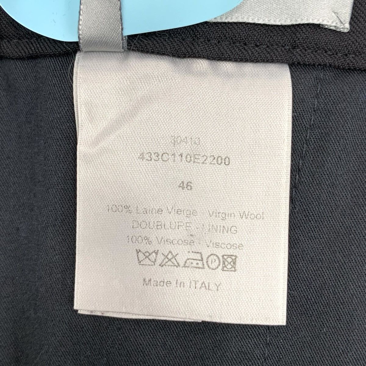 Dior Dior Black Side Webbing Wool Casual Trousers K26WX Size US 32 / EU 48 - 7 Thumbnail