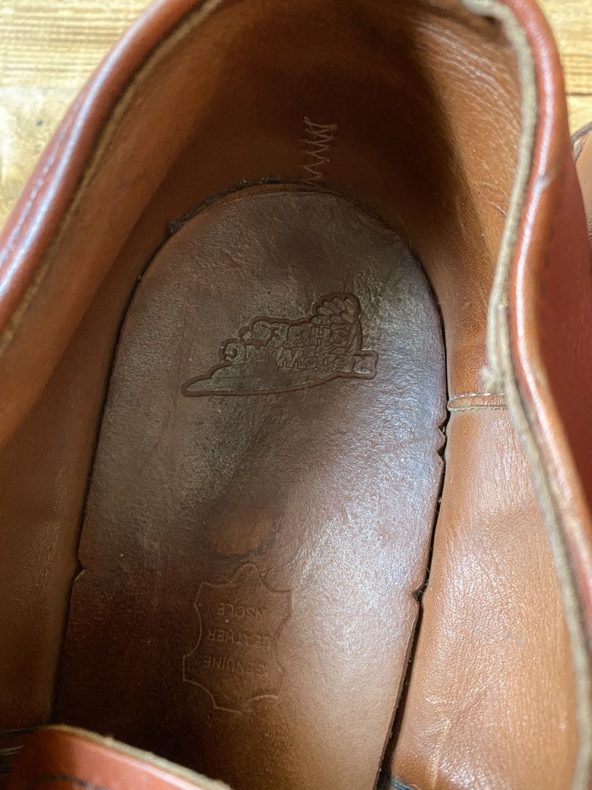 Red Wing Redwing oxford brown casual leather shoes sz 9.5 Size US 9.5 / EU 42-43 - 13 Thumbnail