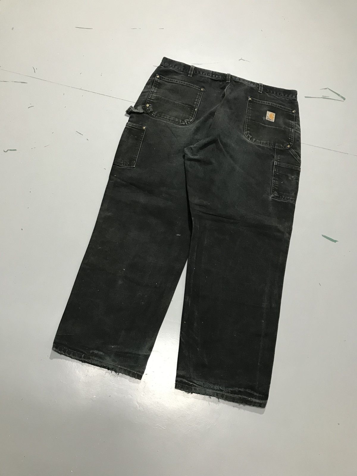Carhartt Vintage carhartt B01 BLK double knee repaired denim Size US 42 / EU 58 - 9 Thumbnail
