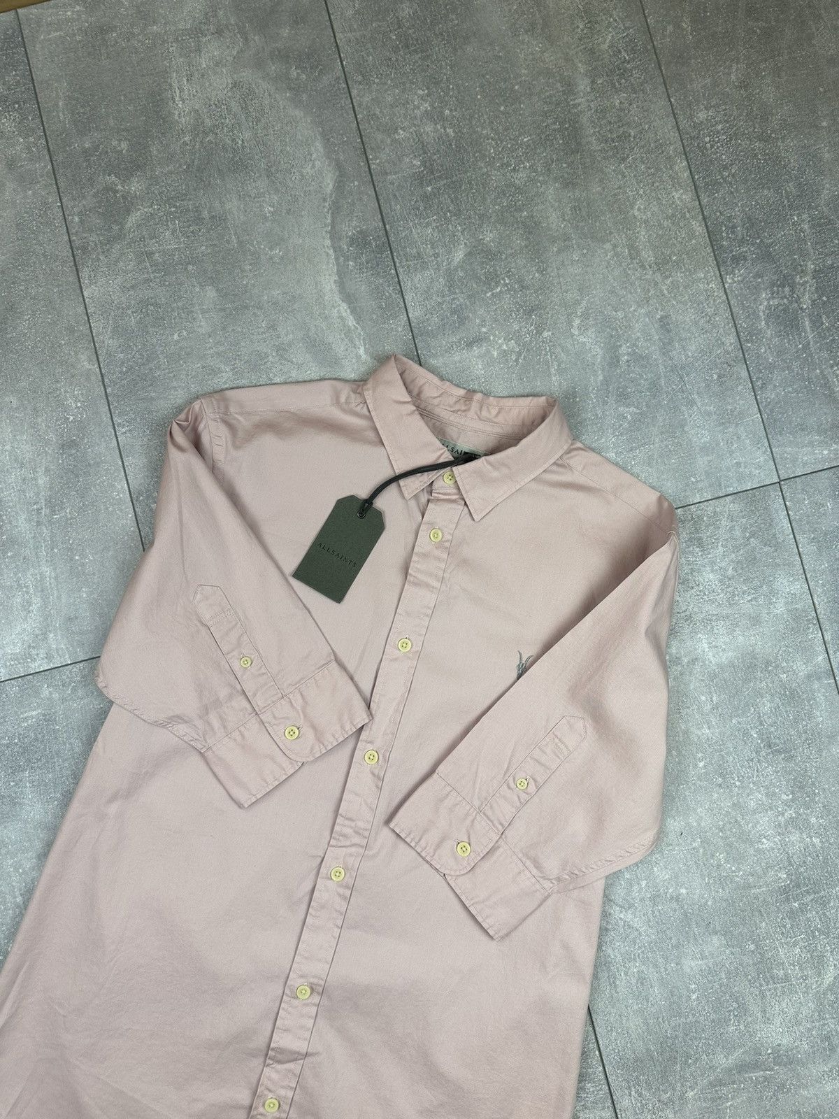 Allsaints New Allsaints Japanese Pink Shirt Button Up Size US M / EU 48-50 / 2 - 7 Thumbnail
