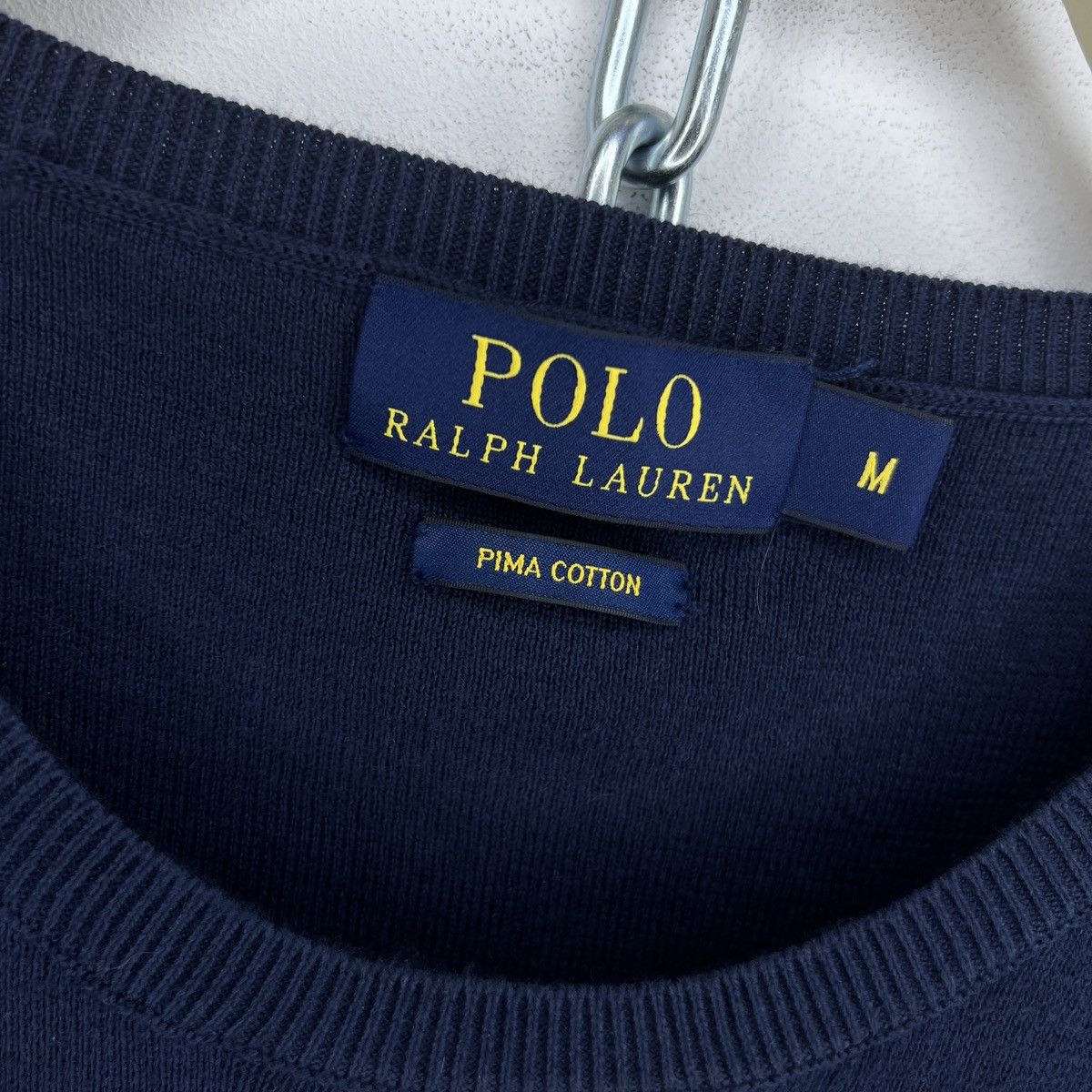 Polo Ralph Lauren × Vintage Vintage Polo Ralph Lauren Sweater Knitted Navy Blue Size US M / EU 48-50 / 2 - 5 Thumbnail