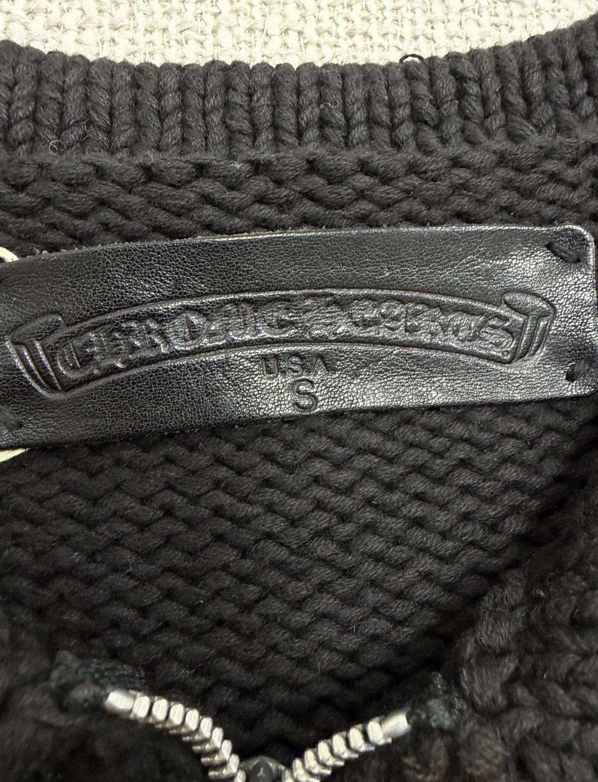 Chrome Hearts Chrome Hearts Thick Wool Knit Patch Sword Zip Cardigan Size US S / EU 44-46 / 1 - 7 Thumbnail