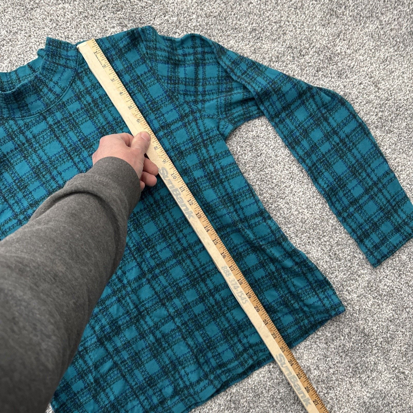 Other Vintage 90s Turtleneck Shirt Women M Grunge Preppy PlaidTwee Size M / US 6-8 / IT 42-44 - 2 Thumbnail