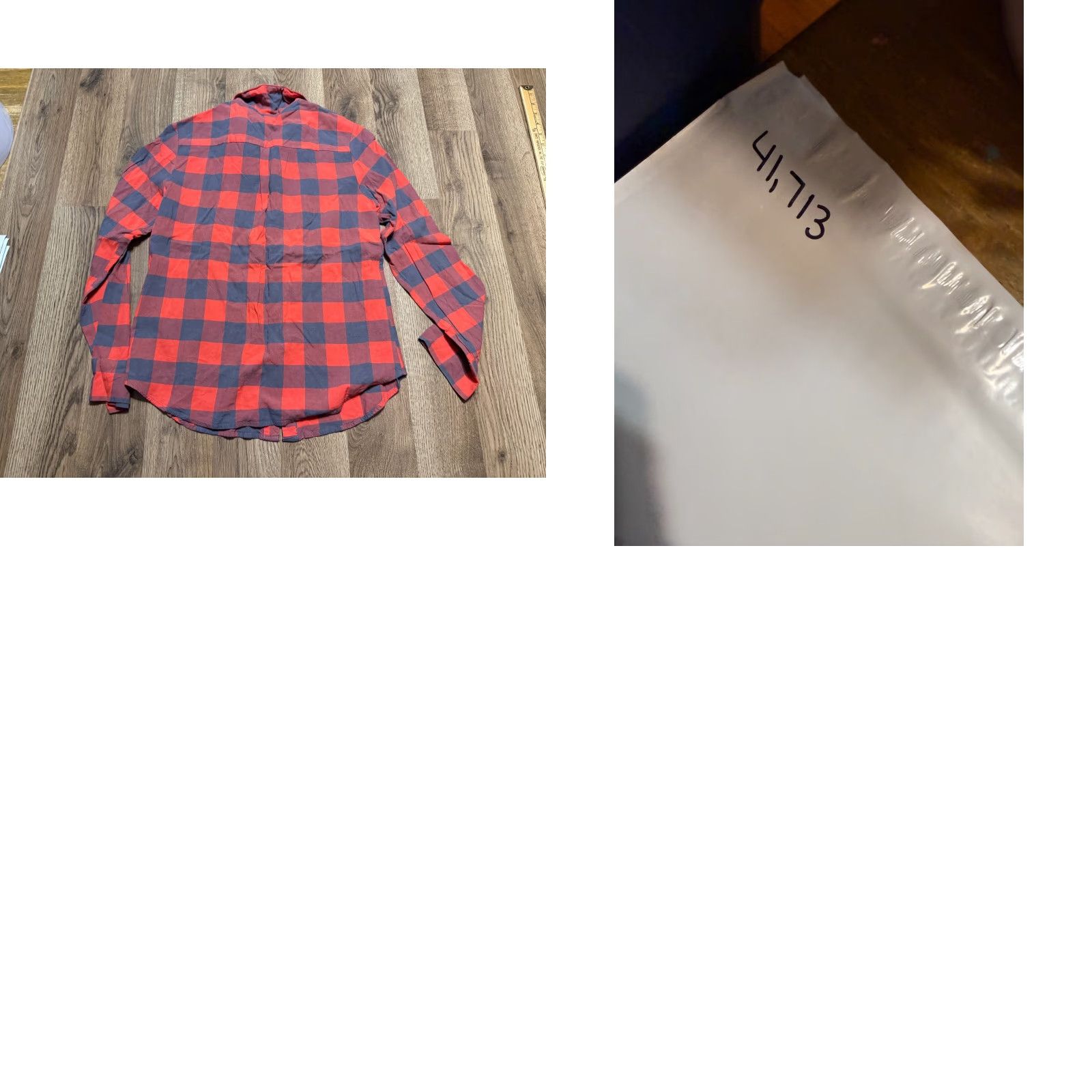 Vintage Xhilaration Sleepwear Set Womens Medium Gray Red Check Shirt Button Up & Pants Size M / US 6-8 / IT 42-44 - 10 Thumbnail