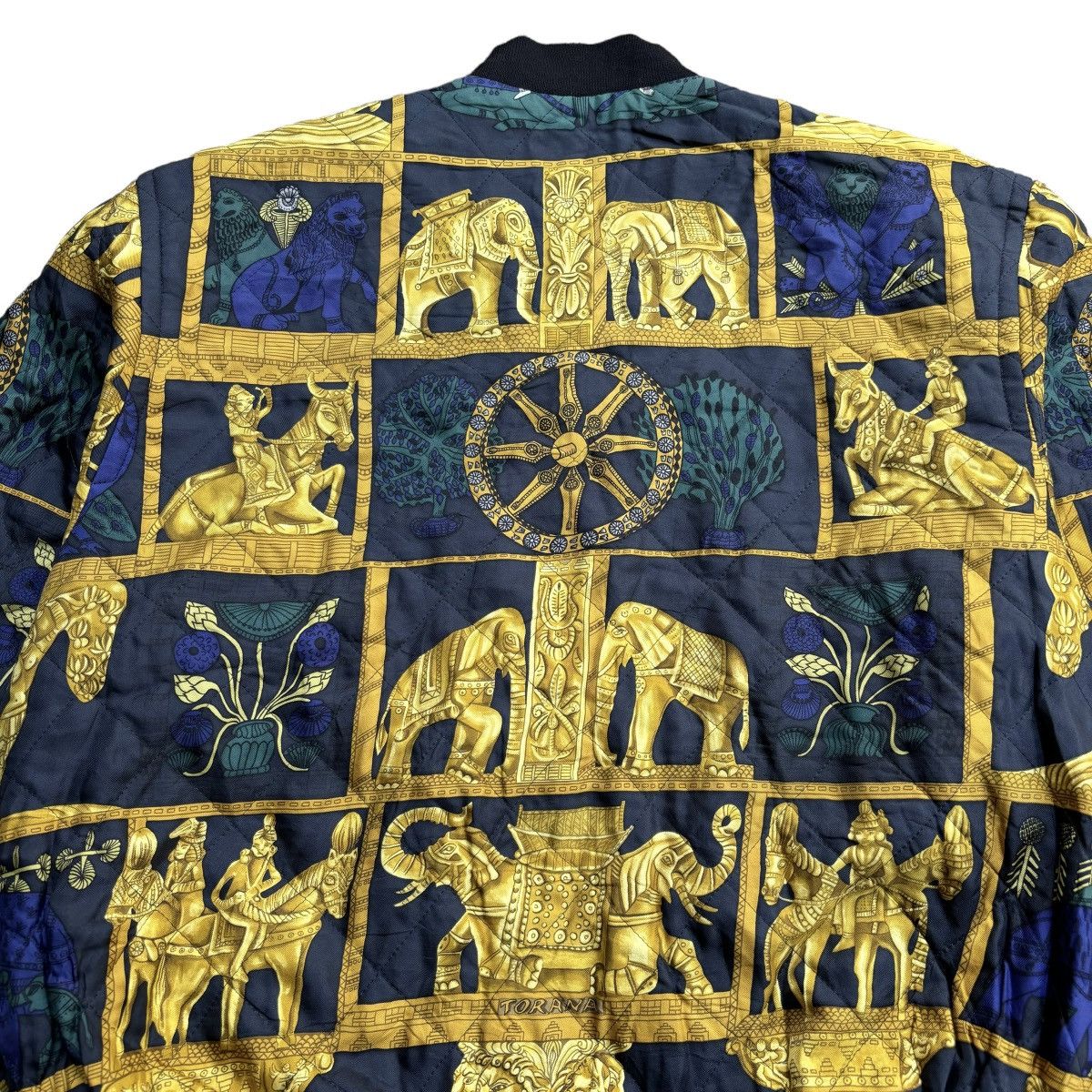 Hermes Vintage Hermes "Torana" Silk Bomber Jacket Size US S / EU 44-46 / 1 - 7 Thumbnail