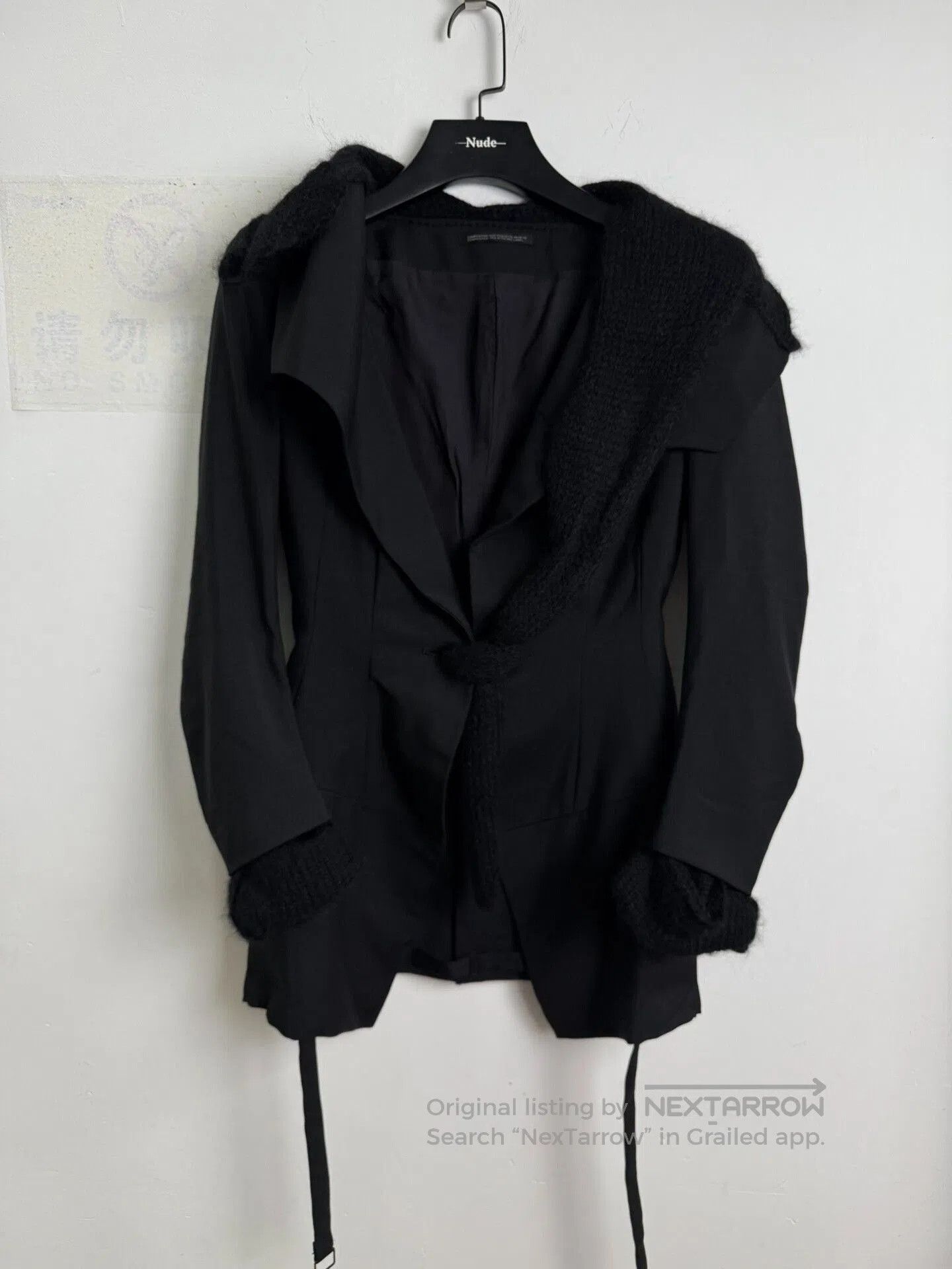 Yohji Yamamoto yohji yamamoto deconstructed wool suit jacket. Size US XS / EU 42 / 0 - 4 Thumbnail