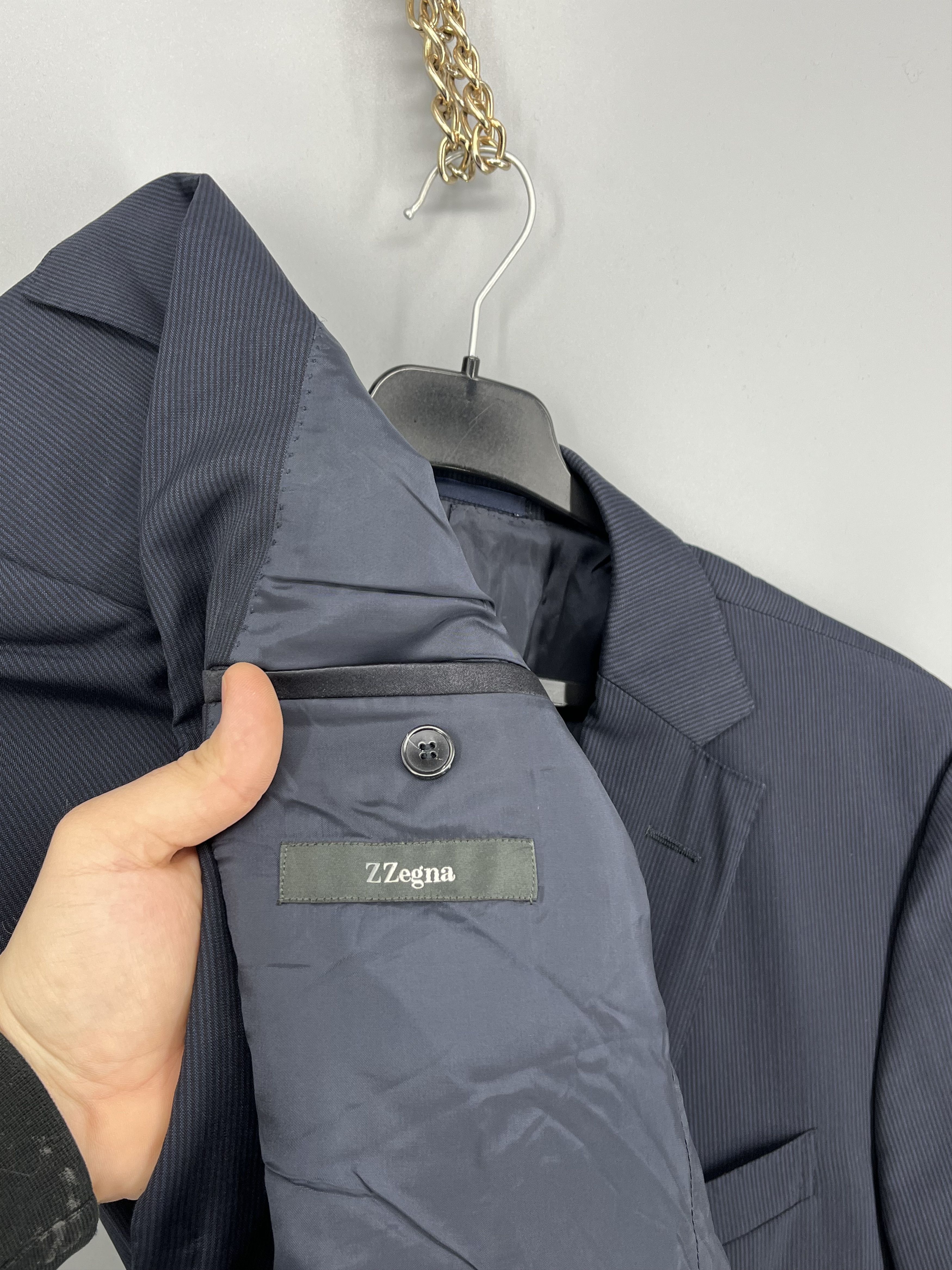 Z Zegna Vintage Z Zegna 100% Cupro Classic Blazer Jacket Size 50R Size 50R - 8 Thumbnail