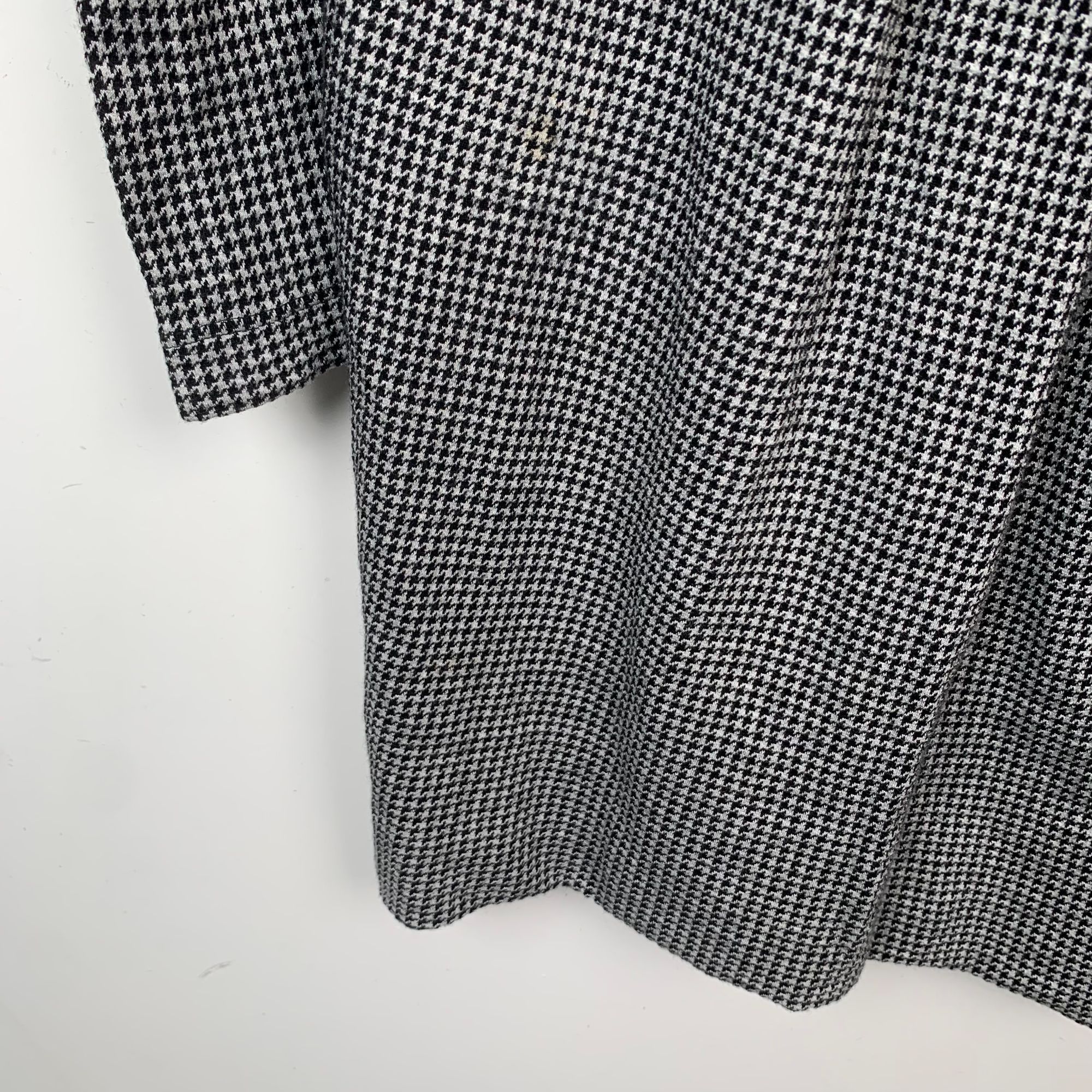 Max Mara MaxMara Black&White Houndstooth Long Sleeve Wrap Dress Size M / US 6-8 / IT 42-44 - 5 Thumbnail