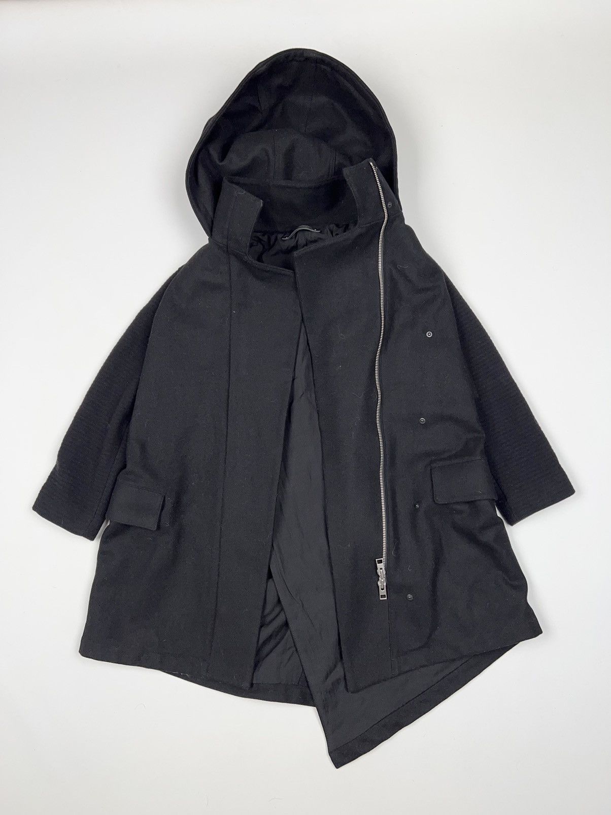 Allsaints Allsaints Odetta Parka Oversized Wool Asymmetrical Coat Size S / US 4 / IT 40 - 2 Thumbnail
