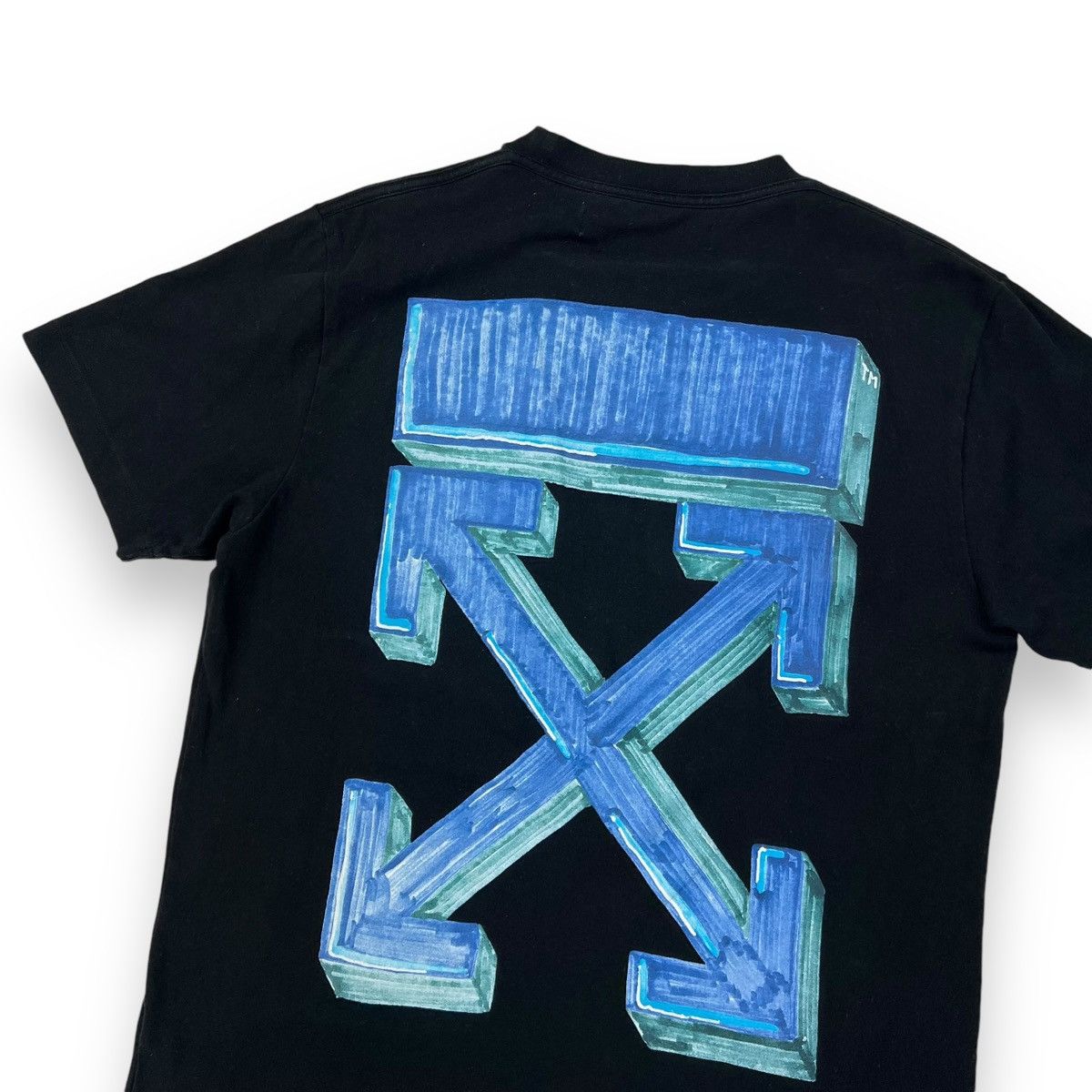 Off-White Off-White Blue Marker Arrows T Shirt Size US M / EU 48-50 / 2 - 1 Thumbnail