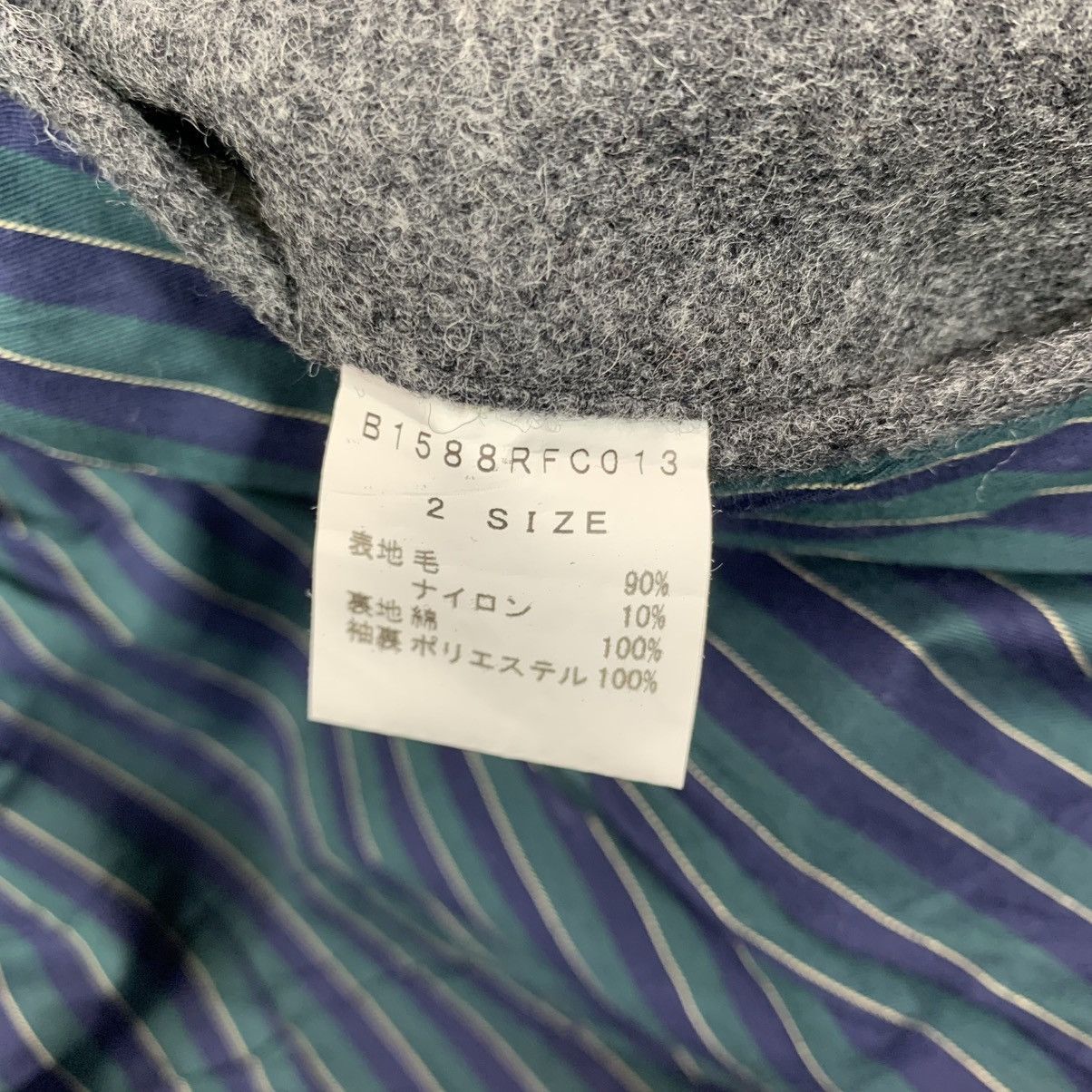Frapbois × Issey Miyake × Japanese Brand VINTAGE FRAPBOIS ISSEY MIYAKE TOGGLE BUTTON WOOL COAT Size US M / EU 48-50 / 2 - 9 Thumbnail