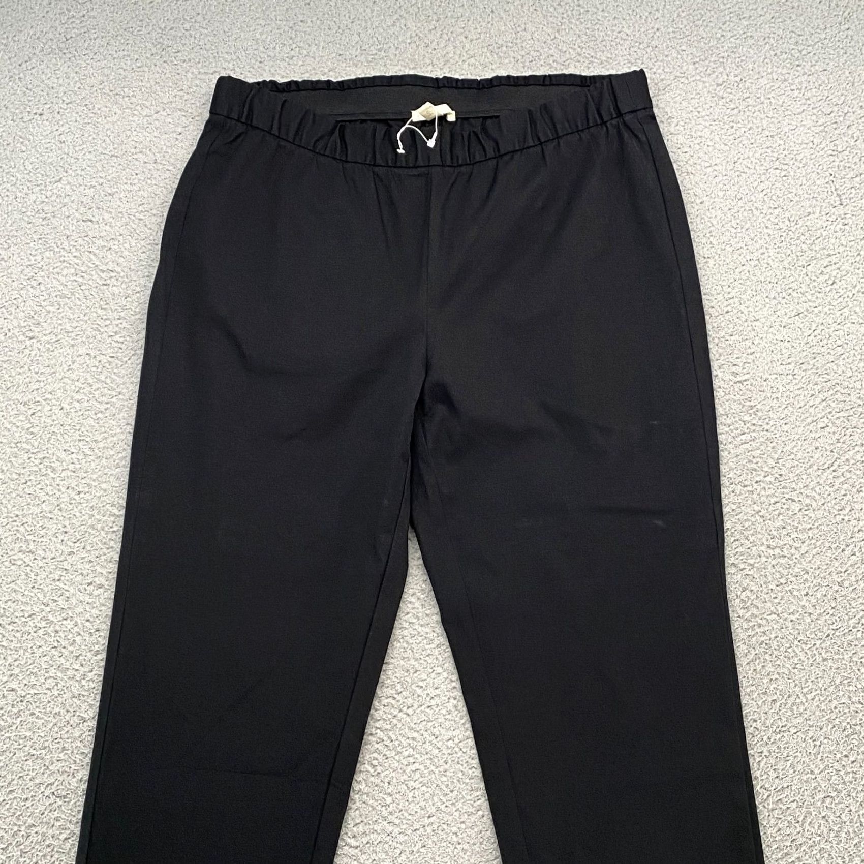 Eileen Fisher Eileen Fisher Pants Womens Medium Stretch Twill Black Pull On Size 32" / US 10 / IT 46 - 2 Thumbnail
