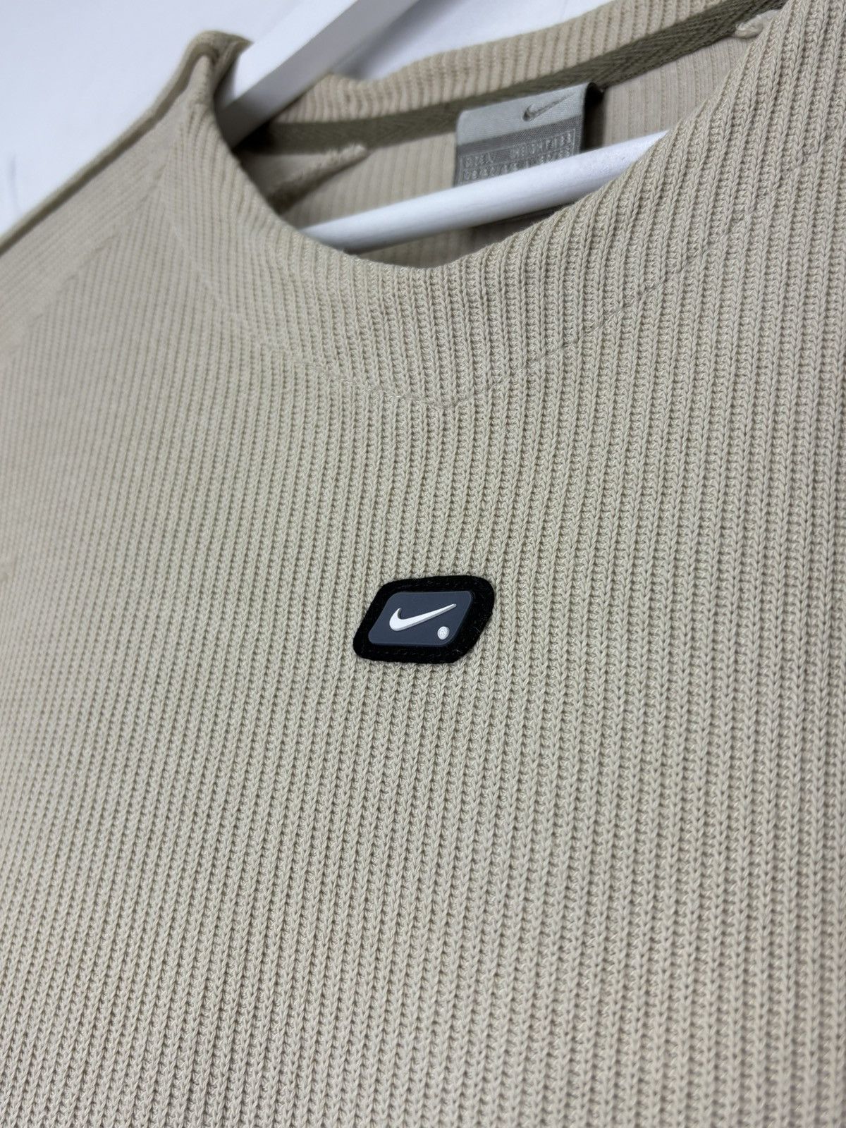 Nike Vintage Y2K Nike Drill Athletic Ribbed Sweatshirt Swoosh Size US L / EU 52-54 / 3 - 4 Thumbnail