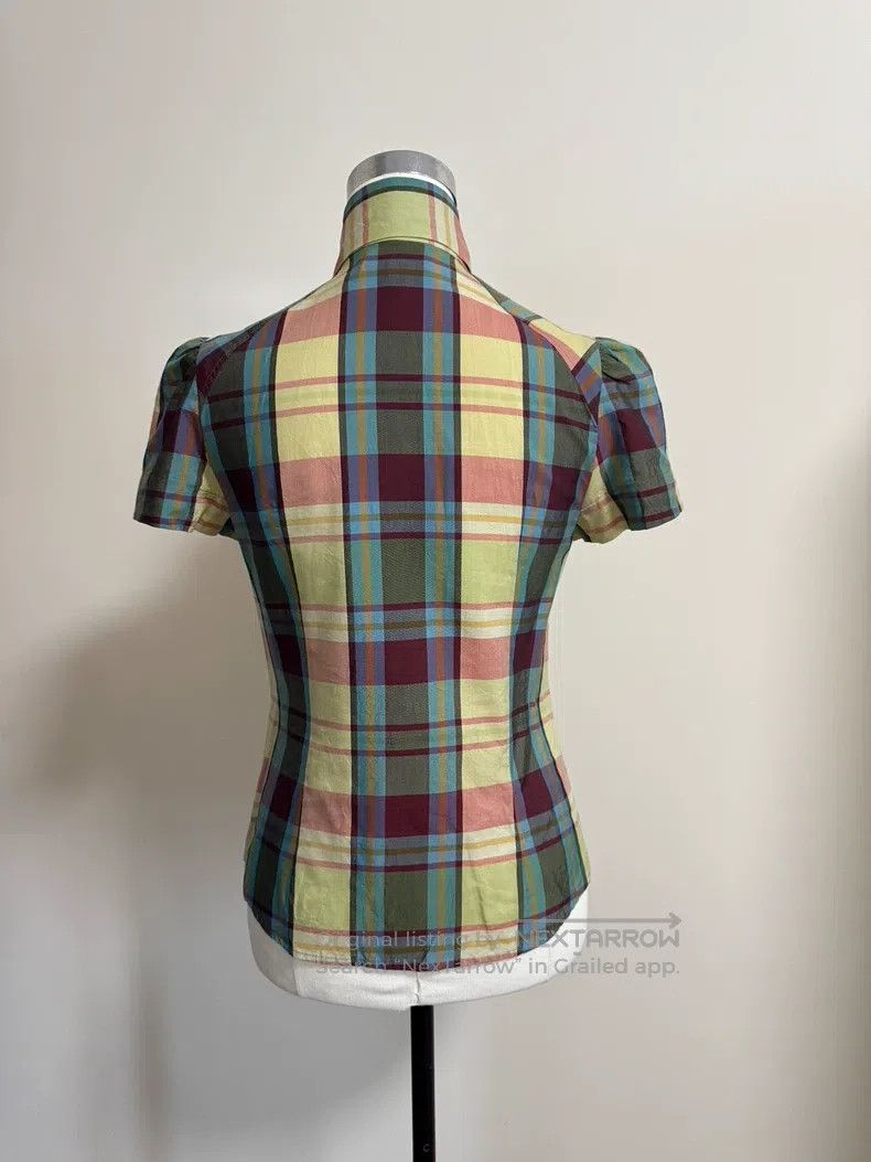 Vivienne Westwood Vivienne Westwood Bow Blouse, Bow Check Short Sleeve Size M / US 6-8 / IT 42-44 - 4 Thumbnail