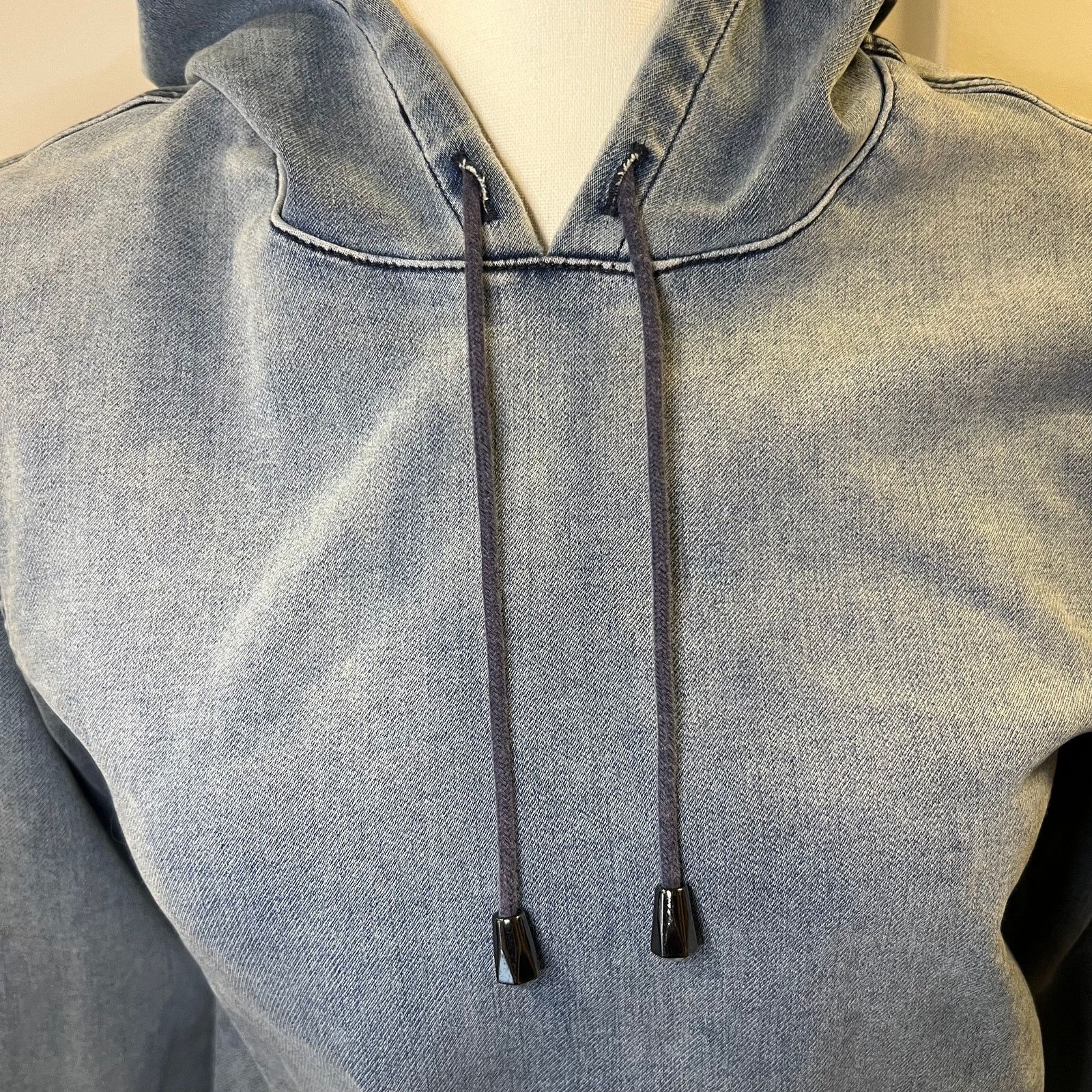 Frame Frame Women's Denim Cropped Hoodie Size S Size S / US 4 / IT 40 - 4 Thumbnail