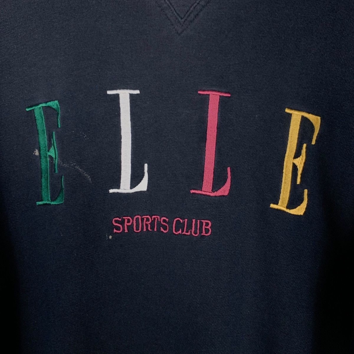 Japanese Brand ELLE Sport Club Embroidery Big Logo Sweatshirt #1878-C82 Size US M / EU 48-50 / 2 - 10 Thumbnail