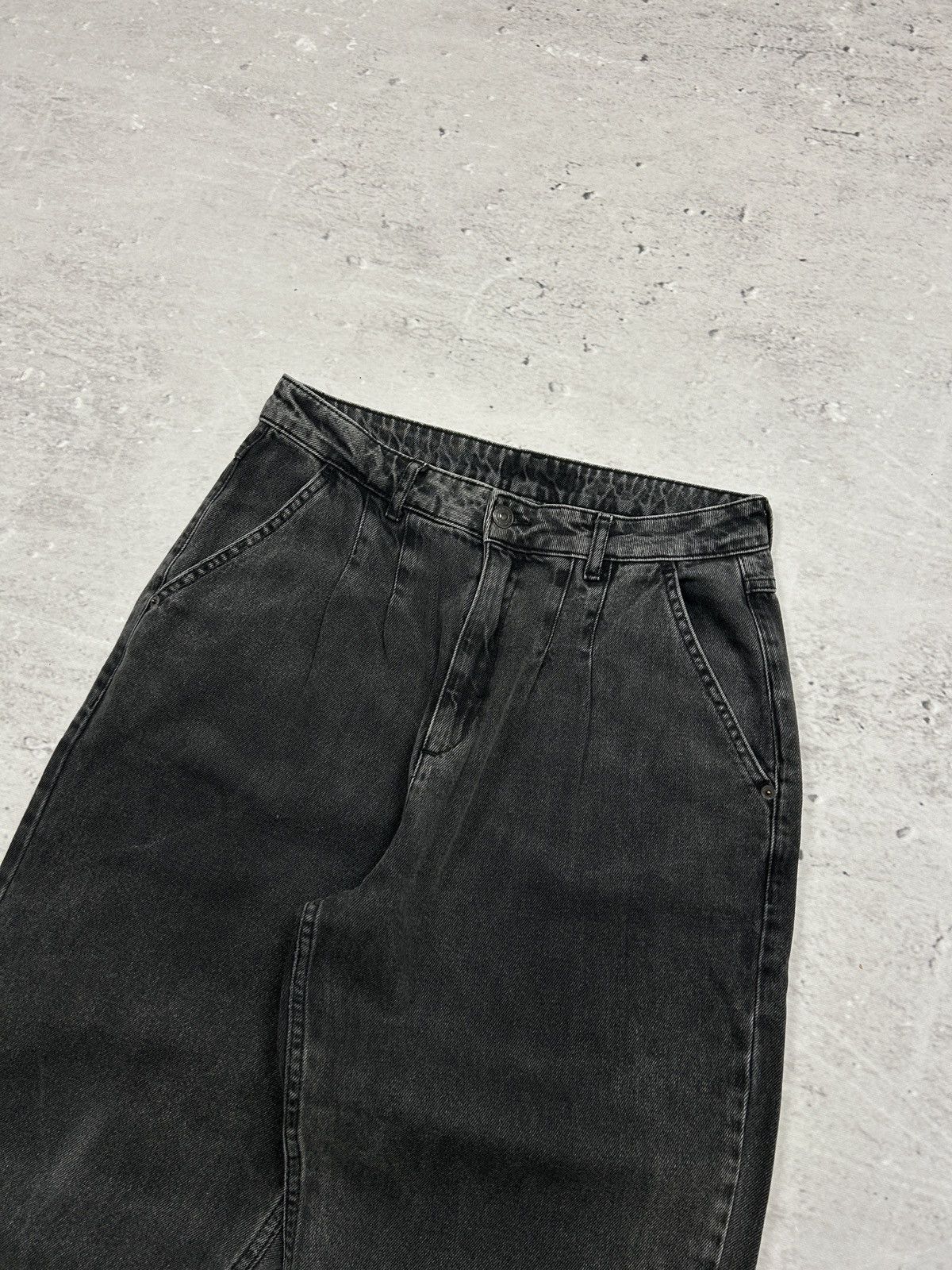 JNCO × Southpole × Vintage 💥FAST SALE💥Vintage Baggy Washed Black Cropped Denim Jeann Size US 32 / EU 48 - 5 Thumbnail