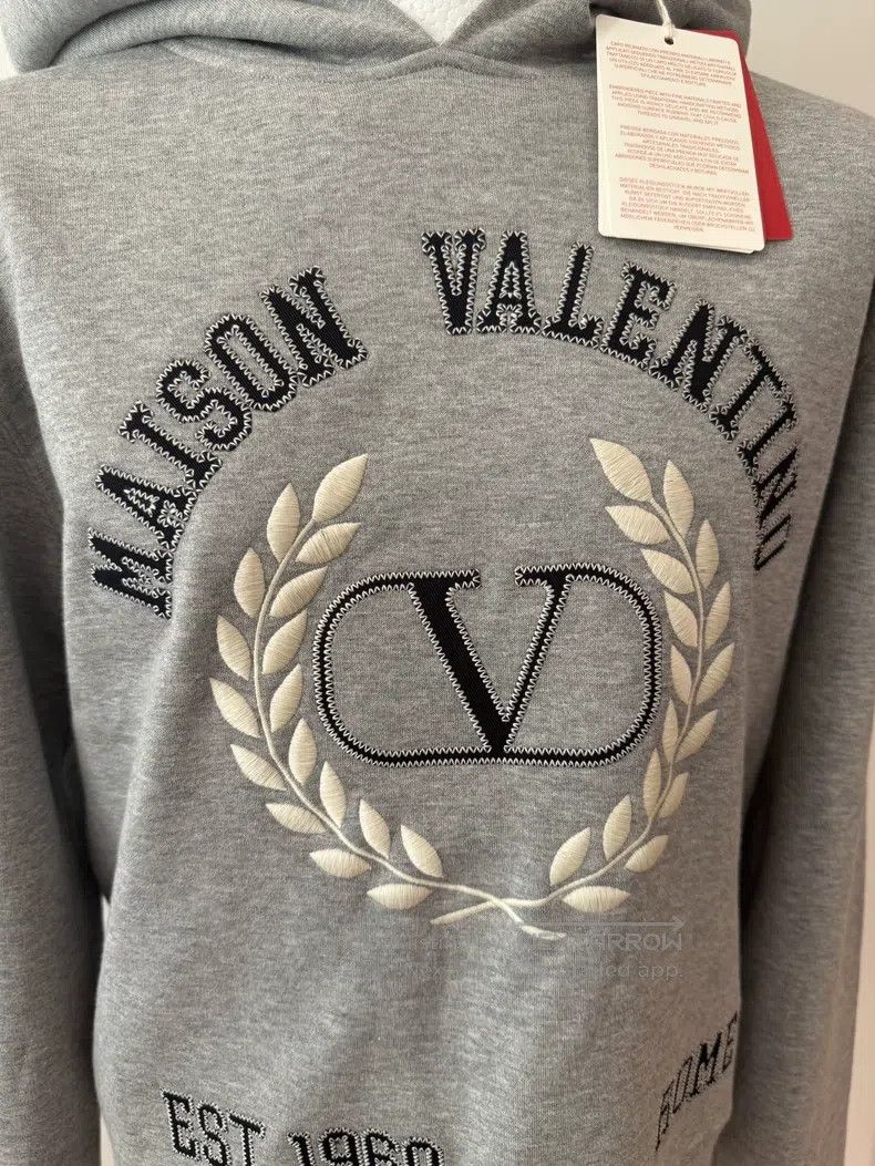 Valentino Valentino Grey hooded sweatshirt Size US L / EU 52-54 / 3 - 2 Thumbnail