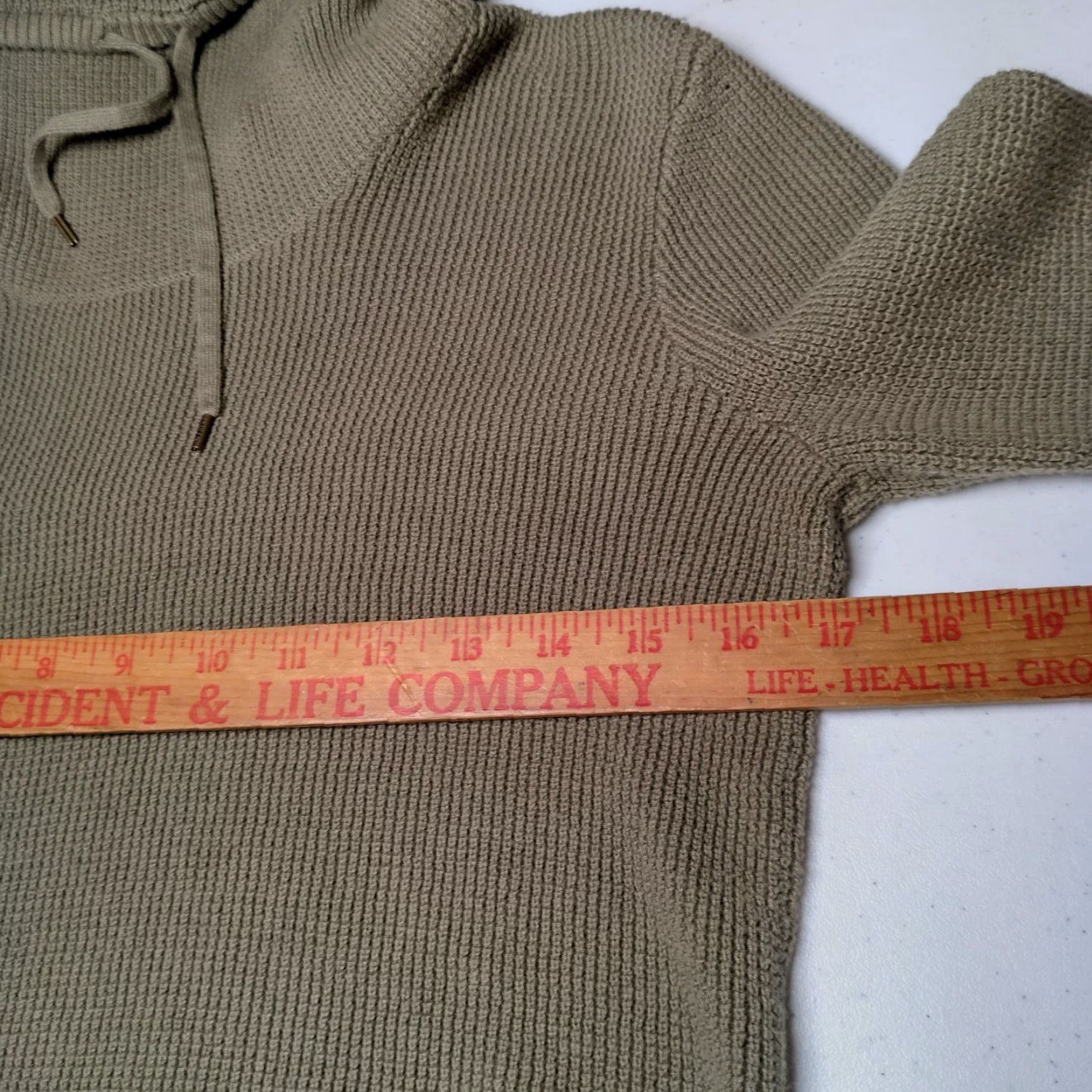Ralph Lauren LAUREN RALPH LAUREN Shirt Women Medium High Neck Army Green Knit Tunic Casual Menswear Size M / US 6-8 / IT 42-44 - 4 Thumbnail