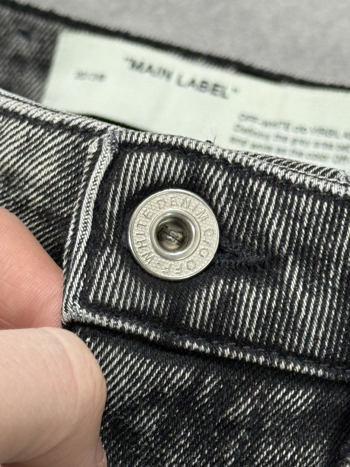 Off-White Slim fit jeans denim washed off white operating srl SS2019 Size US 26 / EU 42 - 6 Thumbnail