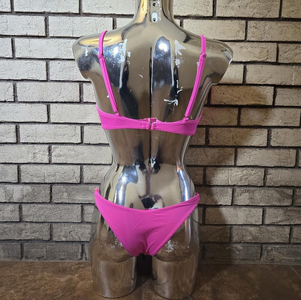 Designer Pink Neon YMI Bikini Set Size ONE SIZE - 2 Thumbnail