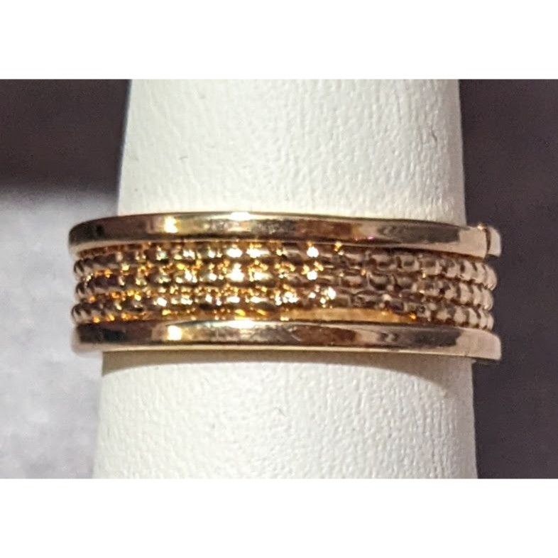 Other Gold Tone Rope Textured Fashion Ring Size 7 Size ONE SIZE - 5 Thumbnail