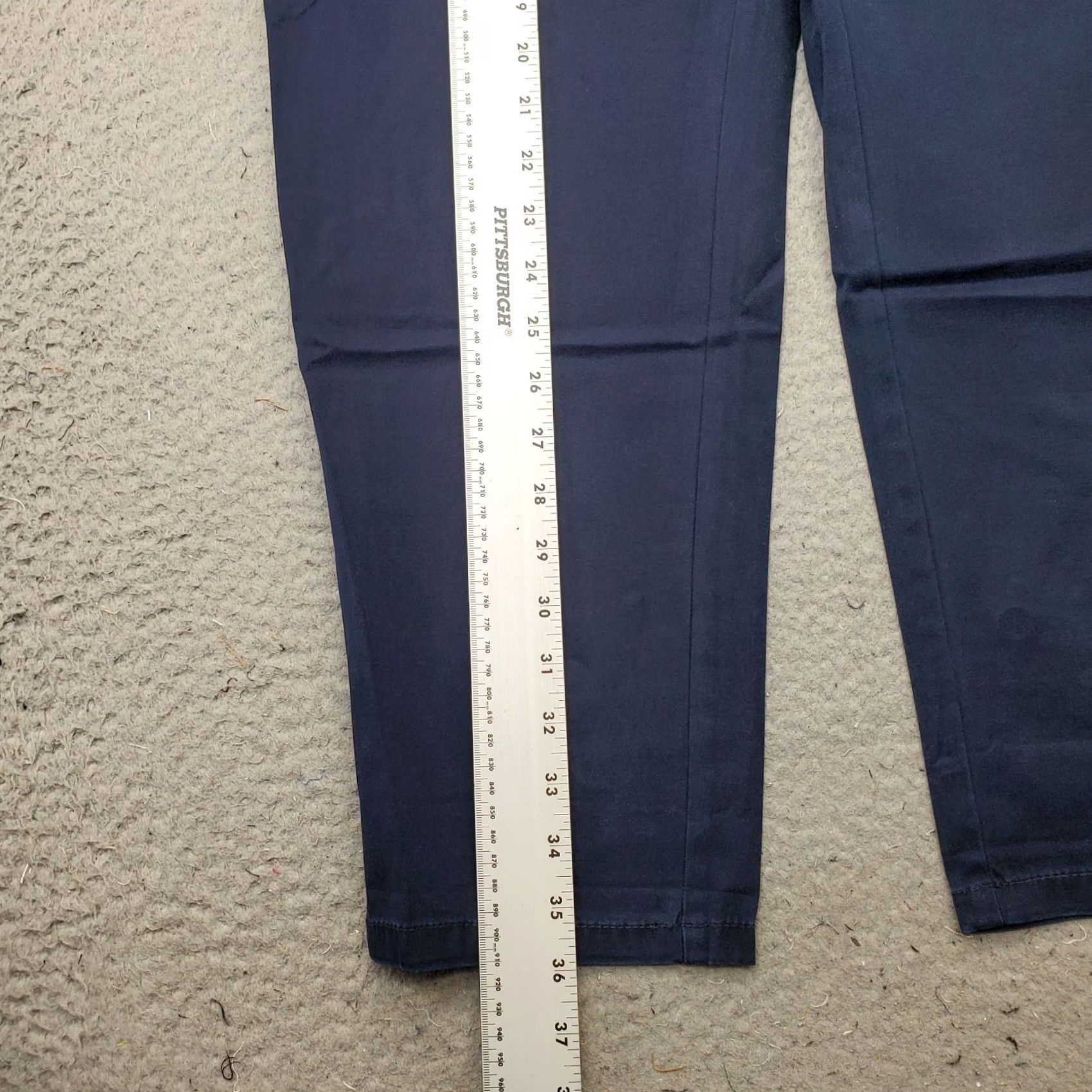 Talbots Talbots The Weekender Pants Womens 14P Navy Stretch Flat Front Straight Leg Size 36" / US 14 / IT 50 - 3 Thumbnail