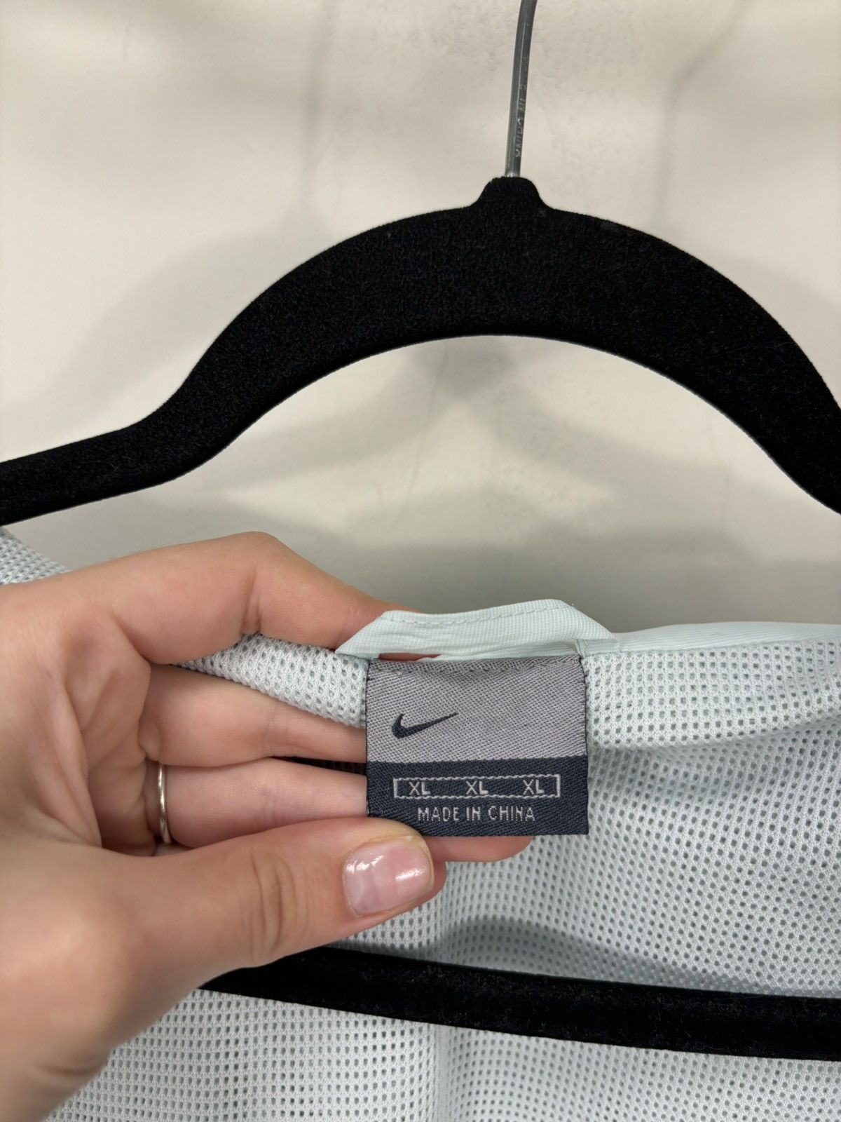 Nike Vintage Nike Y2K Turquoise Retro Hype Nylon Track Jacket Size US XL / EU 56 / 4 - 18 Thumbnail