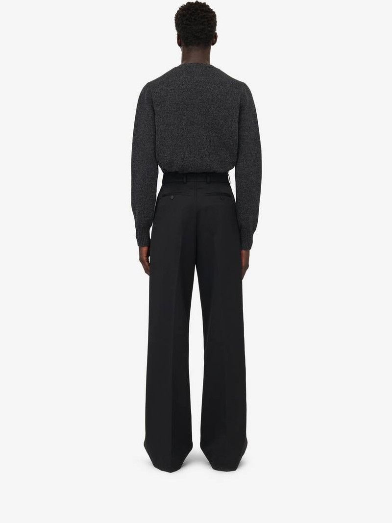 Alexander McQueen o1srvl11e0226 Pleated Baggy Trousers In Black Size US 34 / EU 50 - 4 Thumbnail