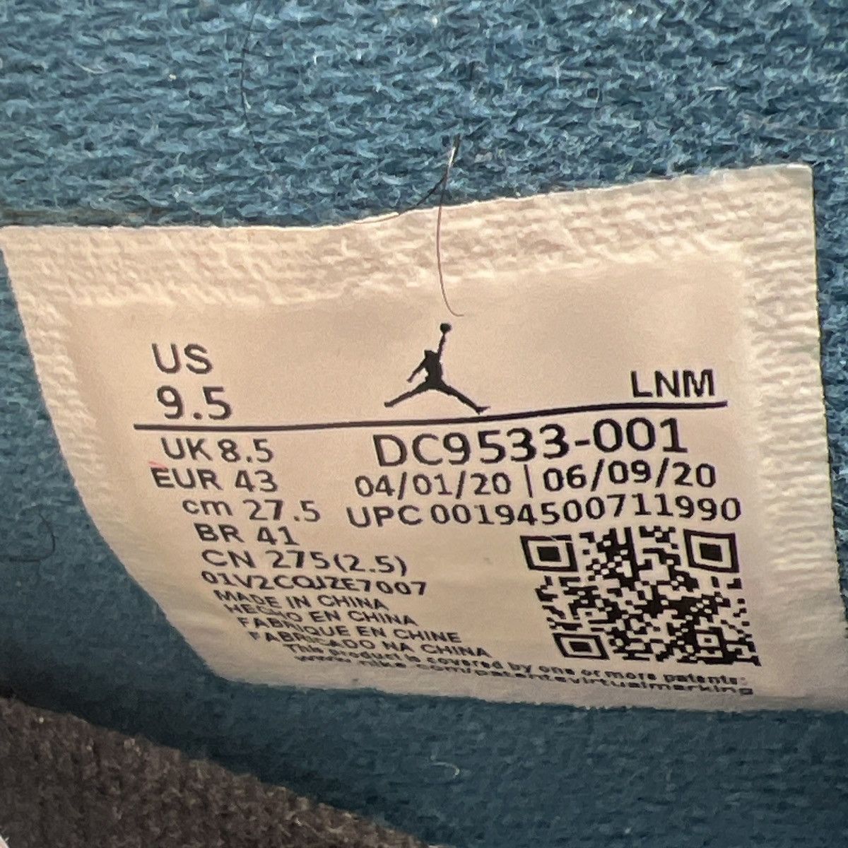 Jordan Brand Union la x air Jordan 4 off noir Size US 9.5 / EU 42-43 - 9 Thumbnail