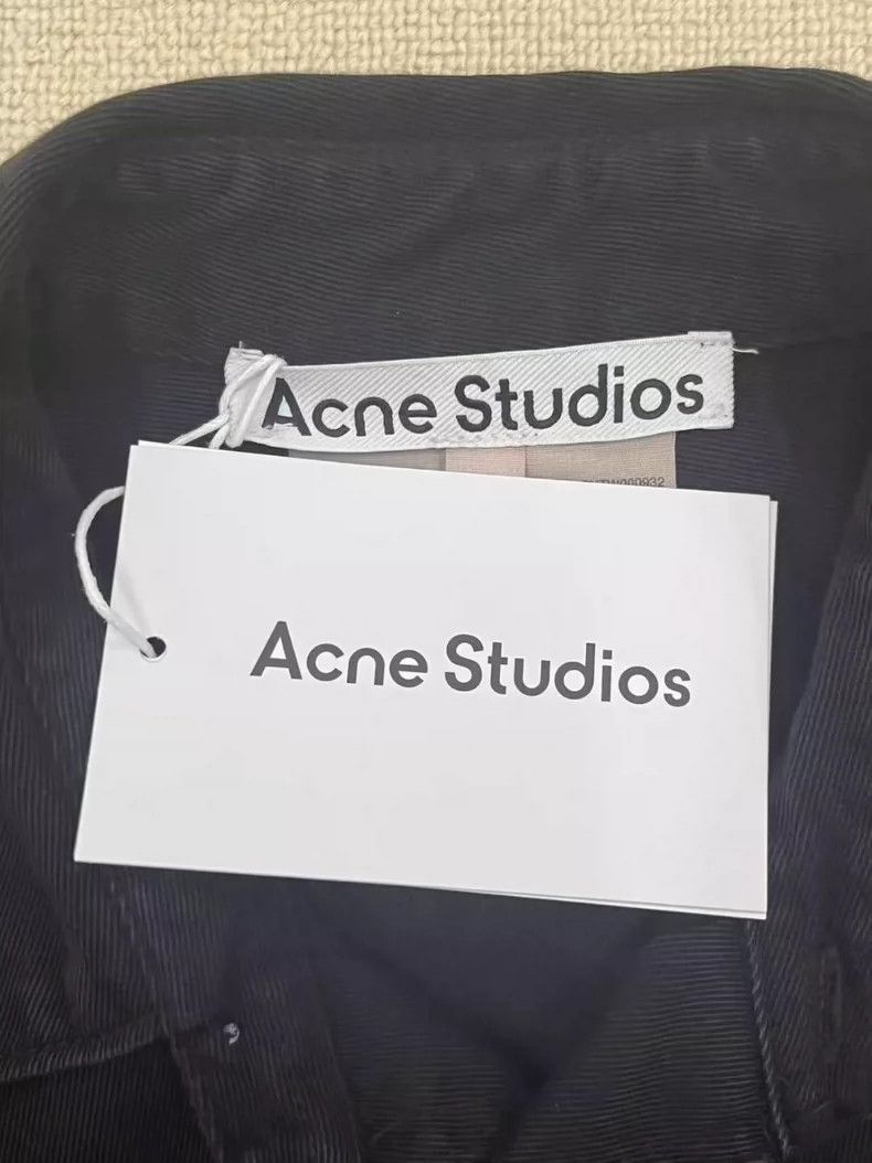 Acne Studios Acne Studios Black solid-color lapel zipper long-sleeved j Size US M / EU 48-50 / 2 - 3 Thumbnail
