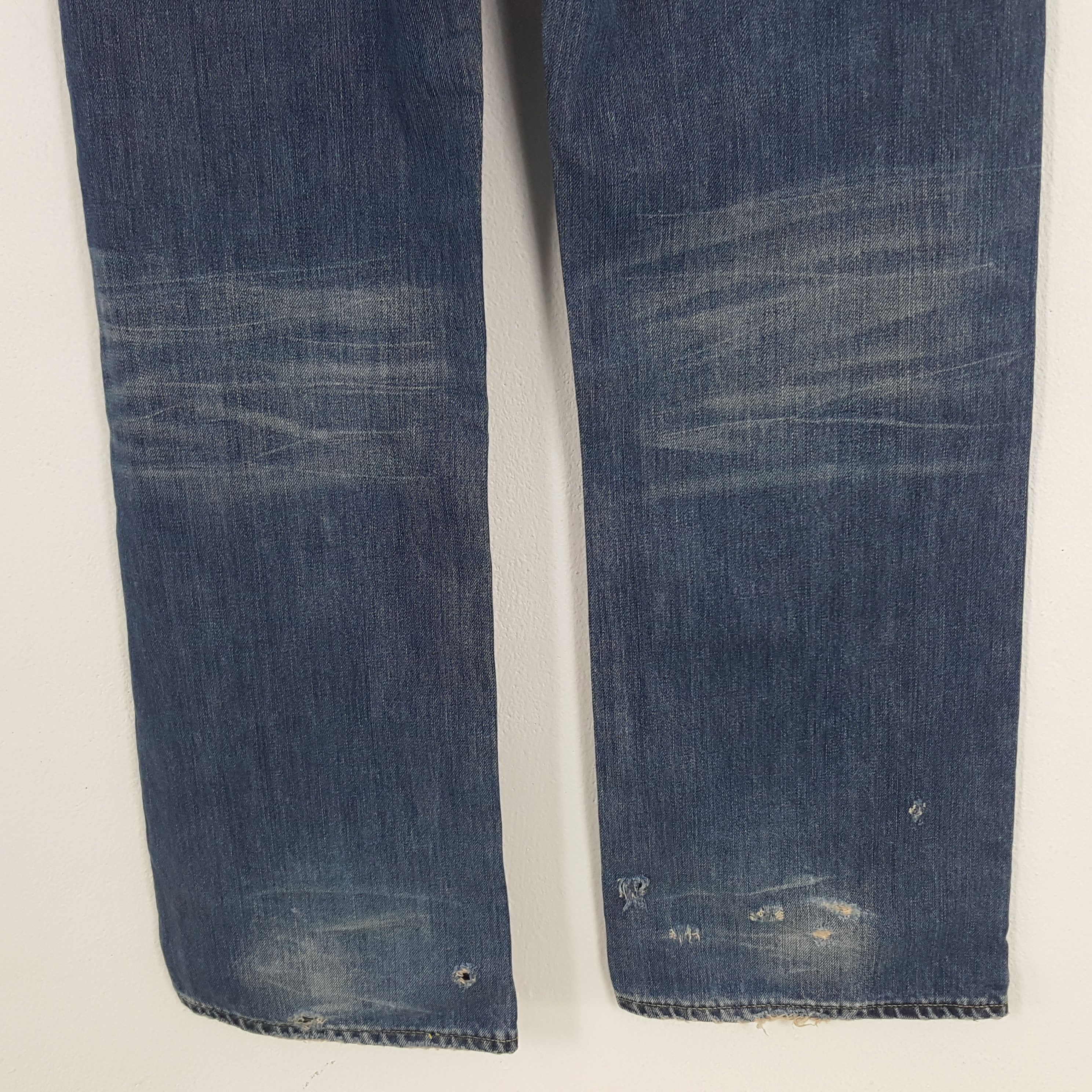 Ed Hardy × Vintage Vintage Ed Hardy Art Custom Rare Logo Denim Jeans Size US 33 - 6 Thumbnail