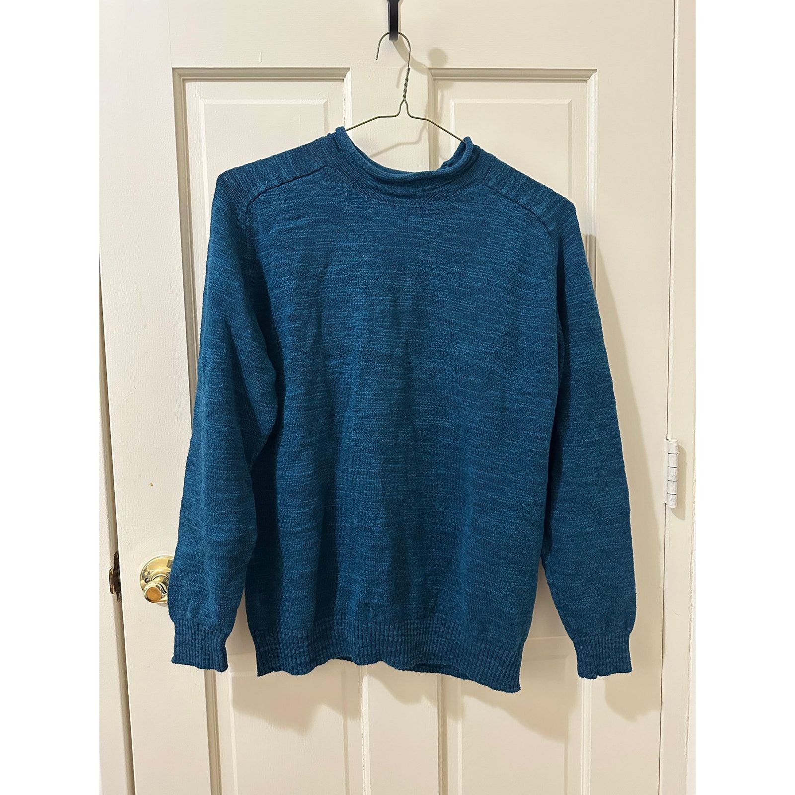 Beams Plus Beams Plus Japan Teal Slubby Rollneck Sweater Cotton/Rayon M Size US M / EU 48-50 / 2 - 1 Thumbnail
